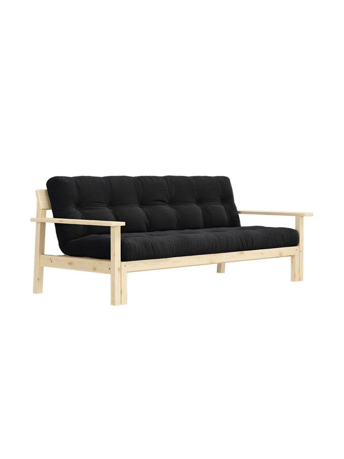 Unwind-futonsohva charcoal/mänty l 218 cm – Karup