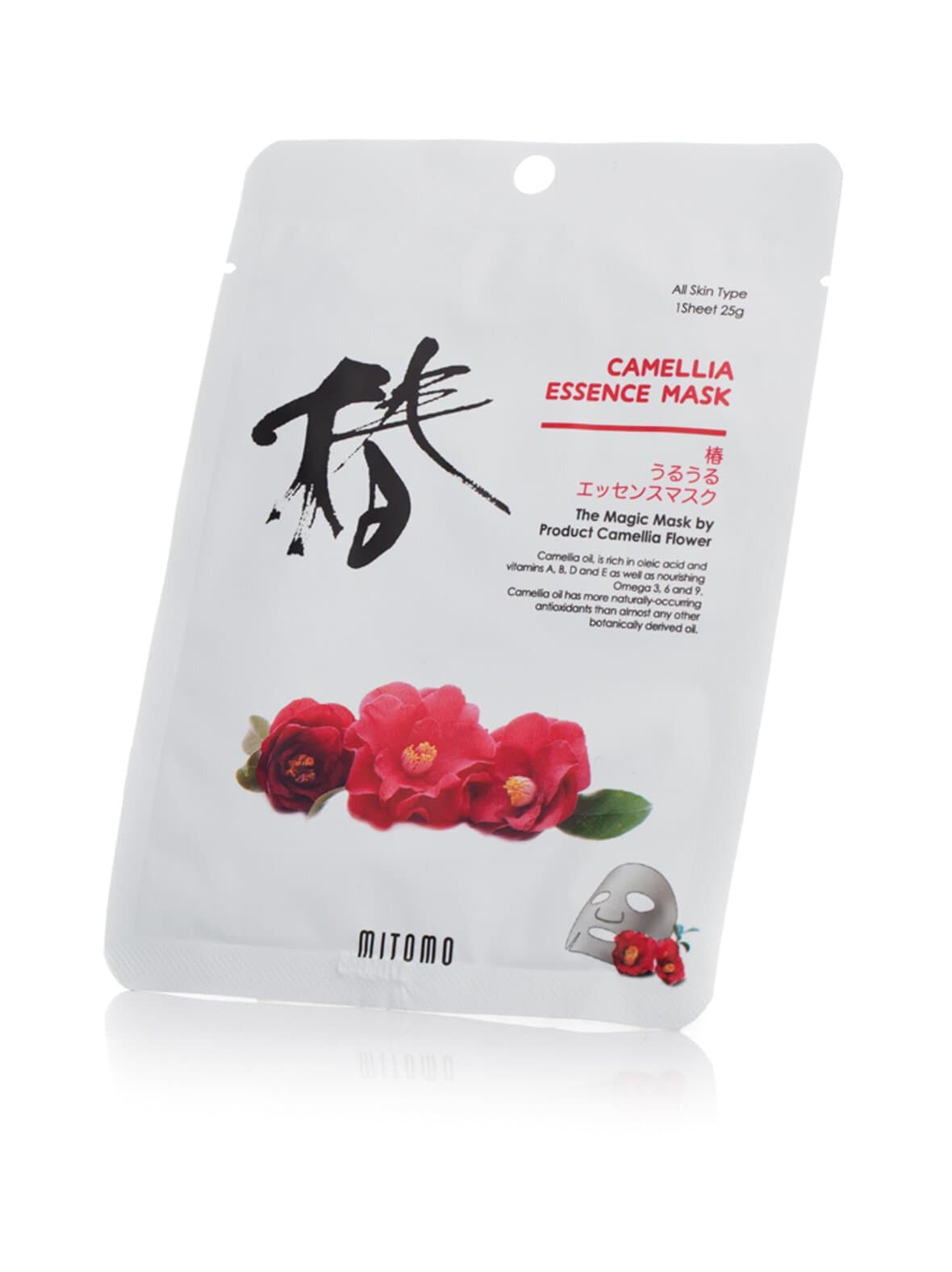 Camelia essence mask -kasvonaamio 25 g – Mitomo