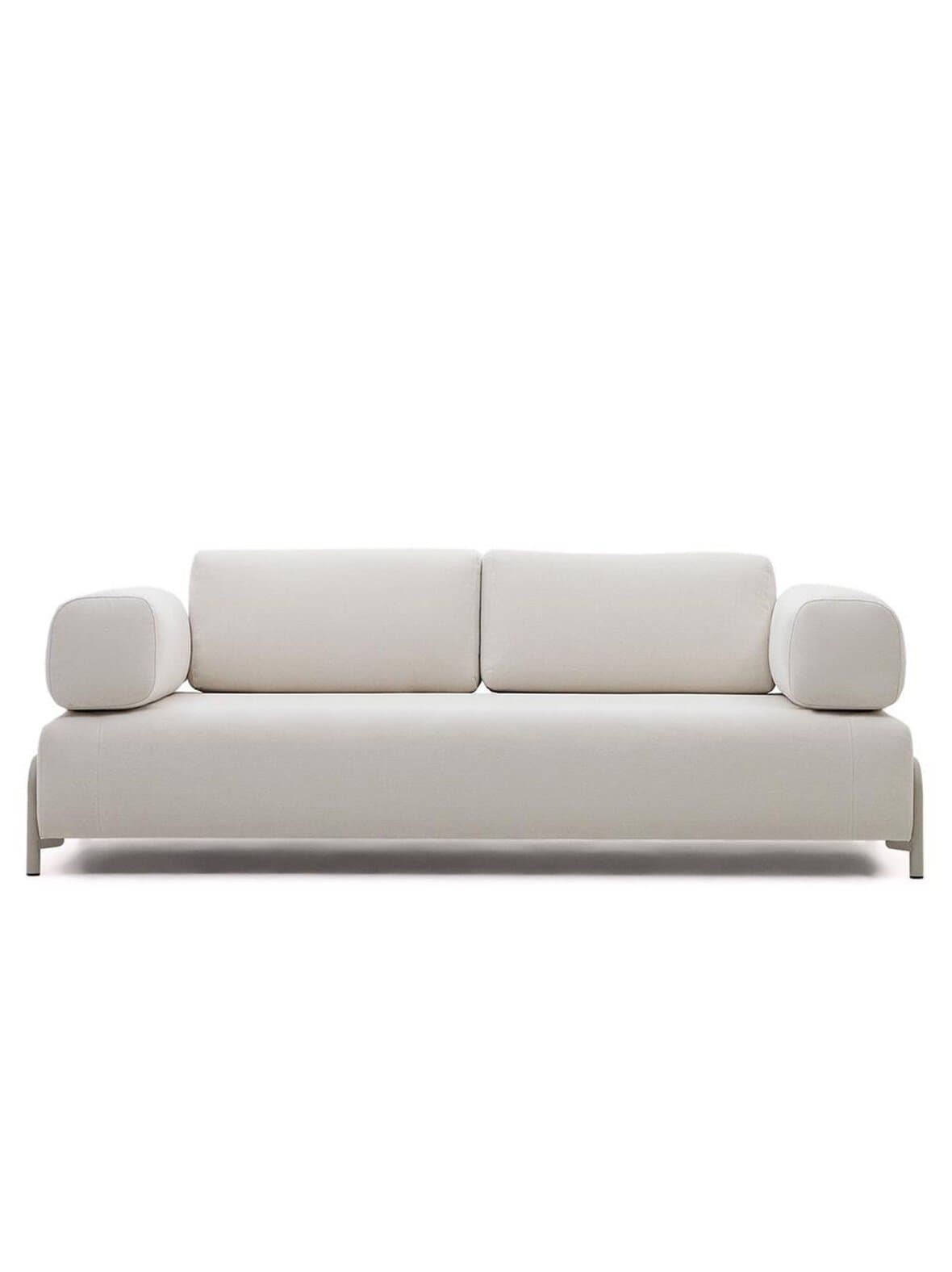 Compo-sohva beige chenille-kangas l 232 cm, käsinojilla – Kave Home