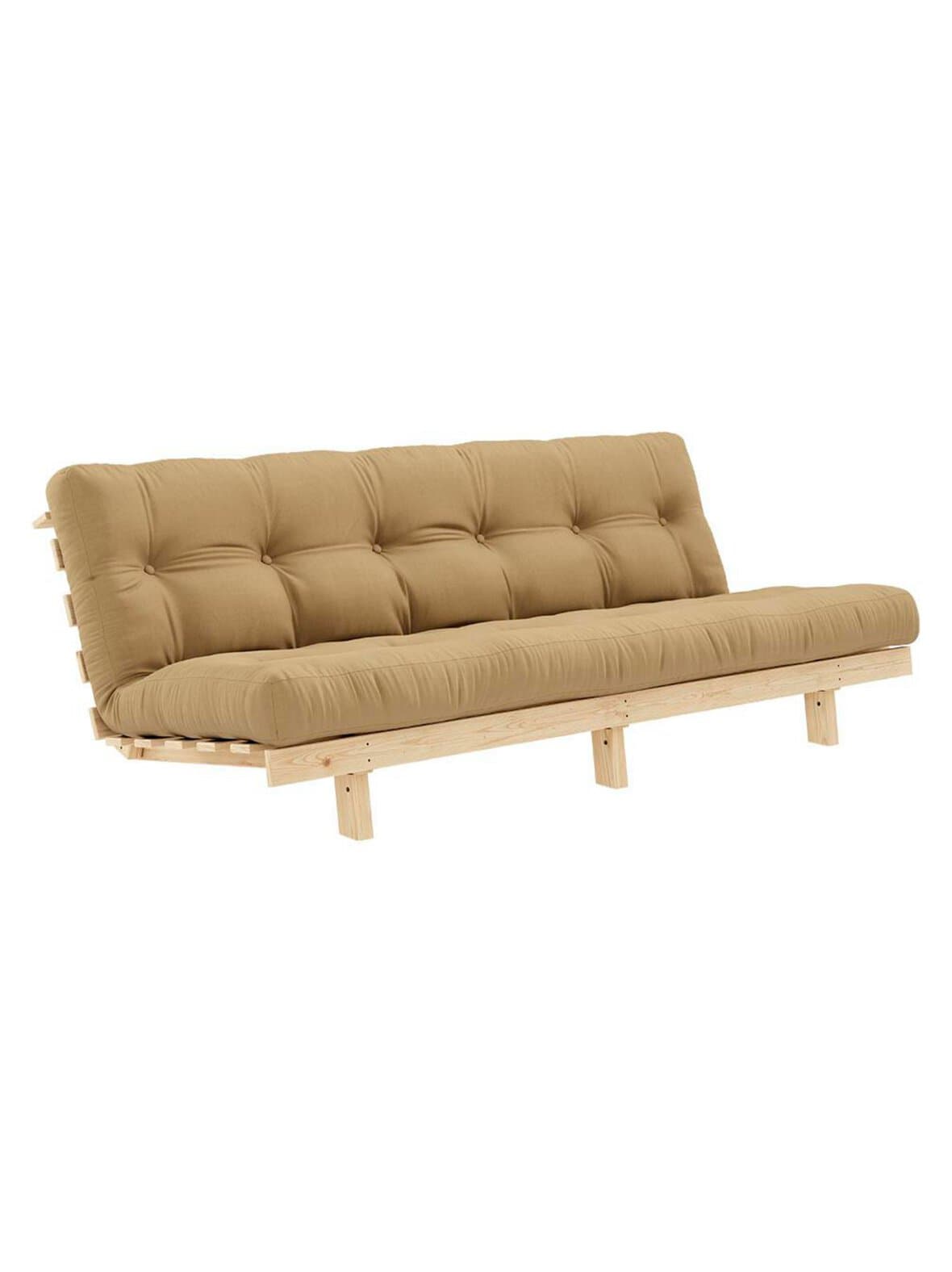Lean-futonsohva wheat beige / mänty l 190 cm – Karup