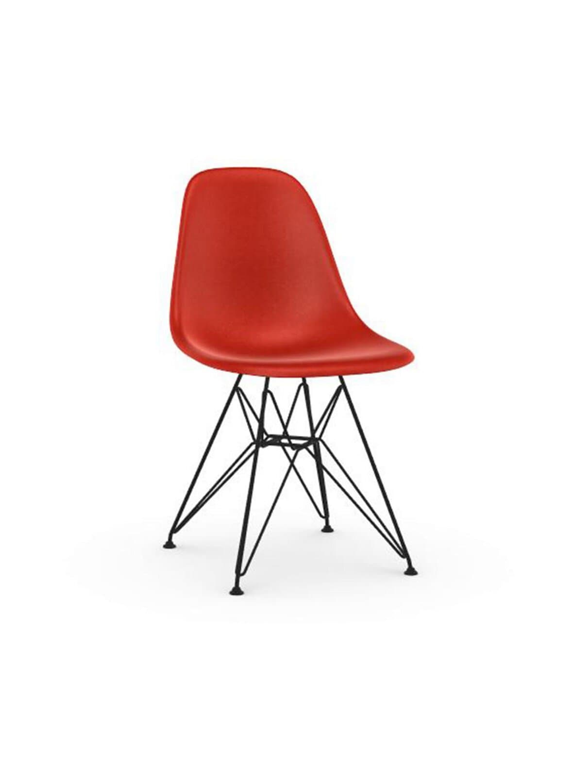 Eames dsr fiberglass -tuoli red/musta – Vitra