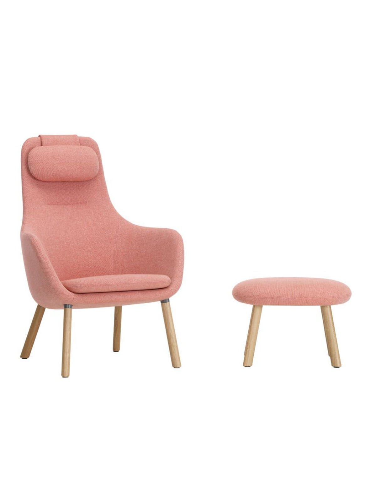 Hal-nojatuoli ja rahi pale rose/coral – Vitra