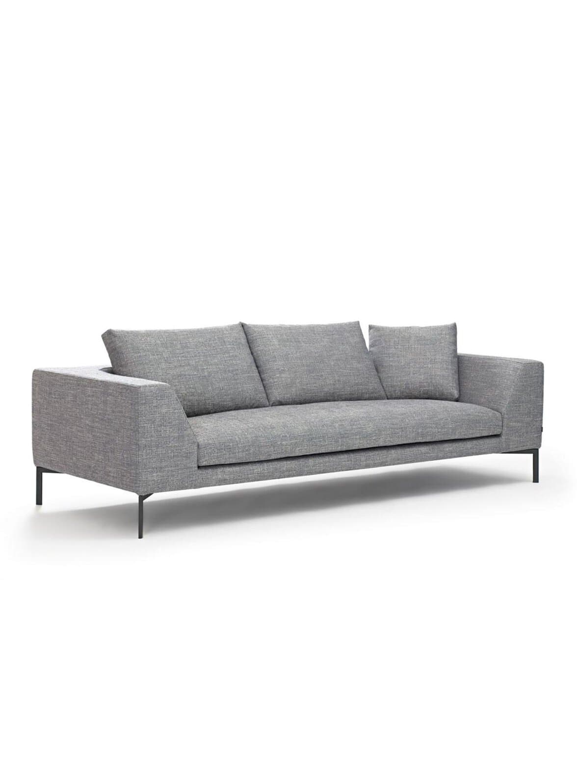 Band-sohva das-kangas 51 harmaa l 240 cm – Adea