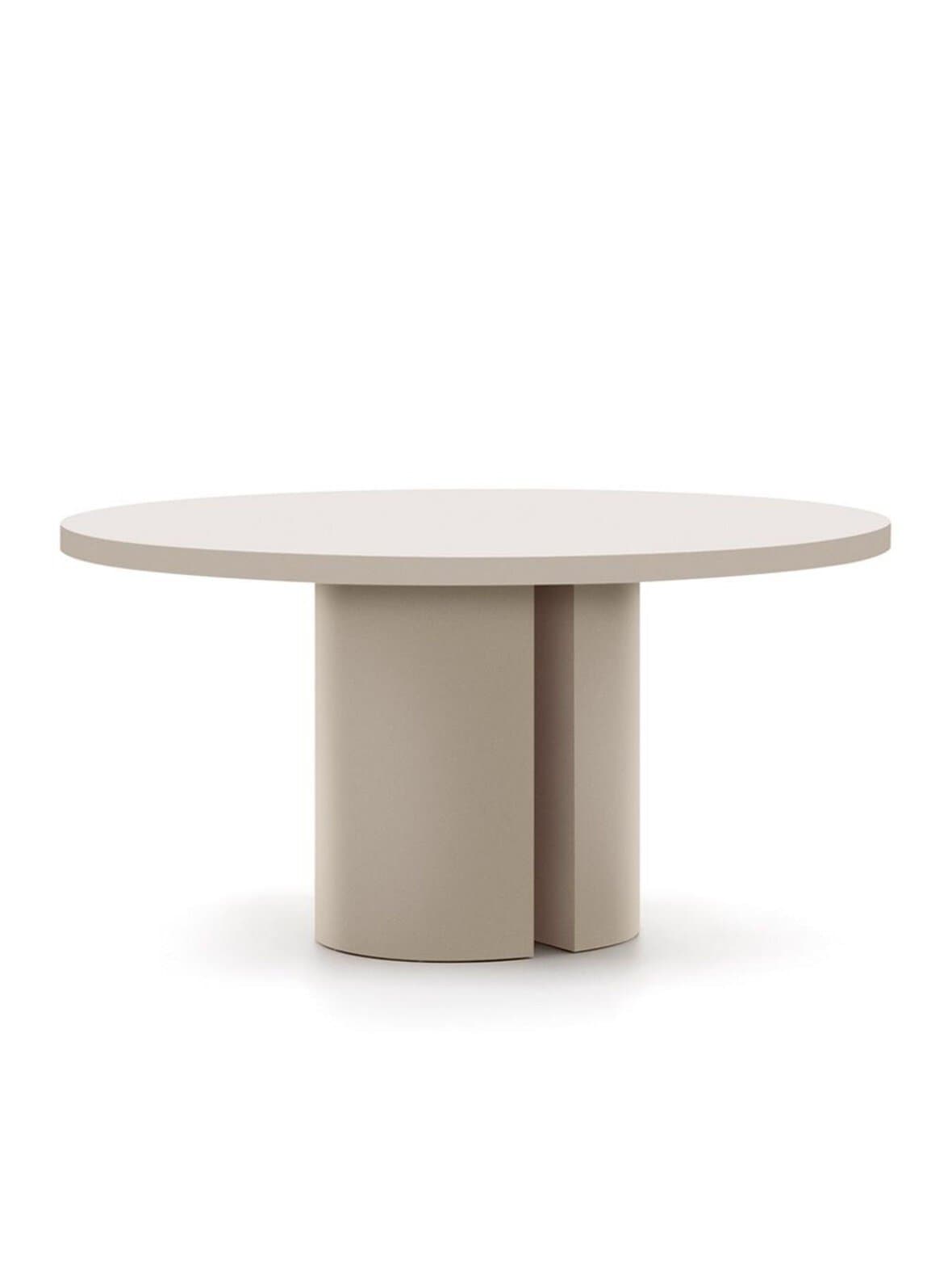 Nealy-ruokapöytä ecru ⌀ 150 cm – Kave Home