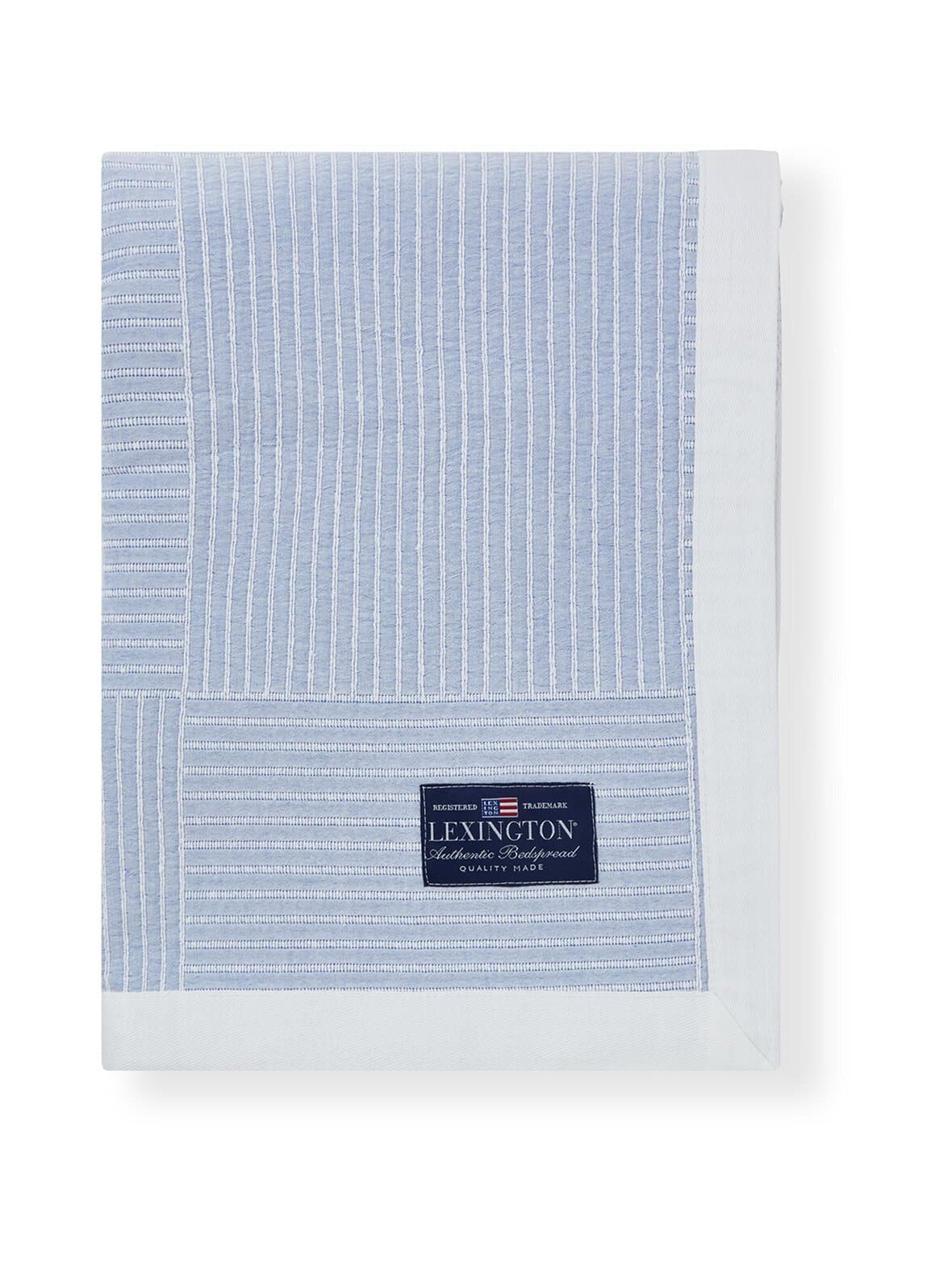 Stripe checked jacquard -päiväpeite – Lexington