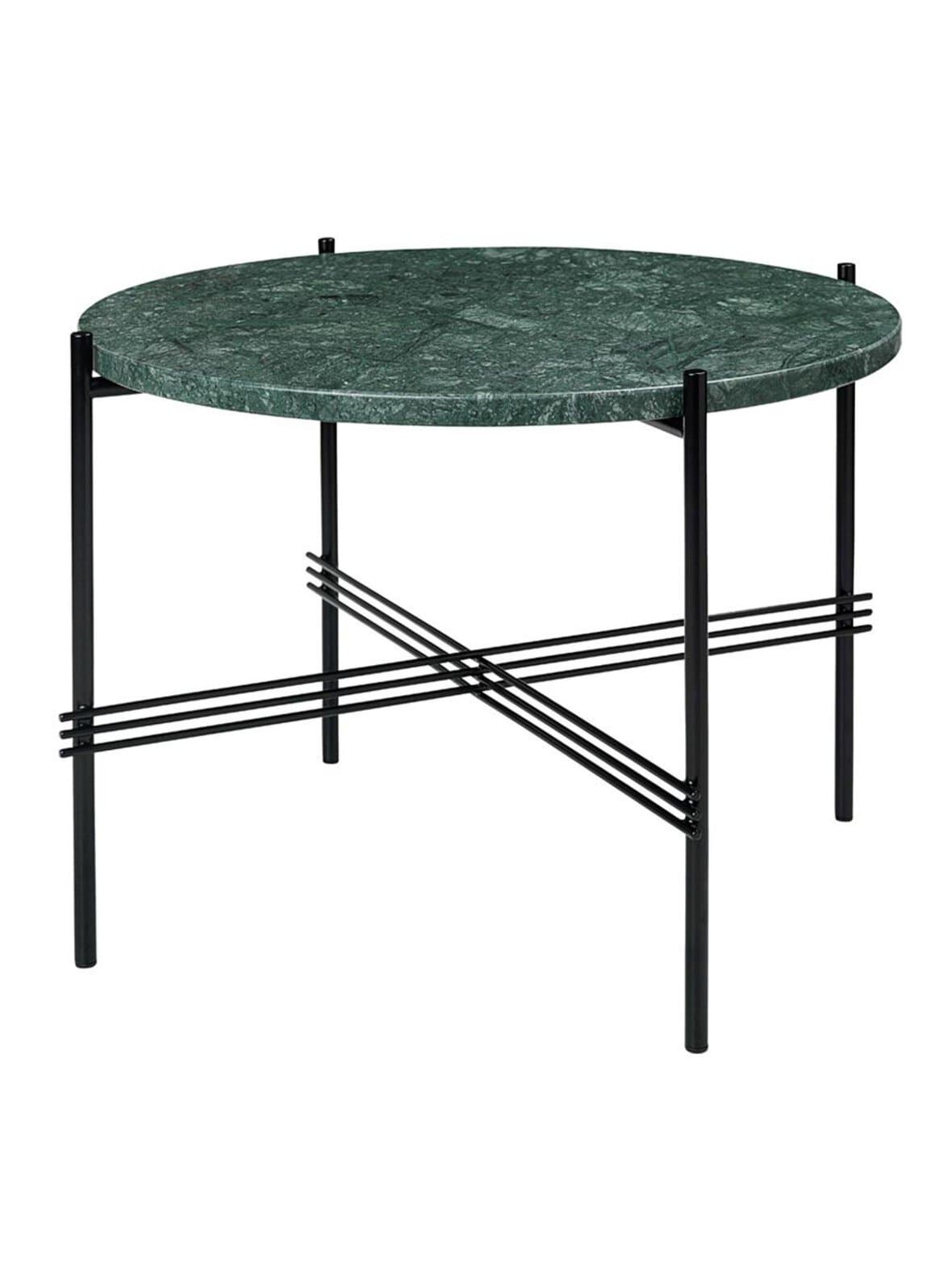 Ts-sohvapöytä vihreä marmori / musta ⌀ 55 cm – GUBI