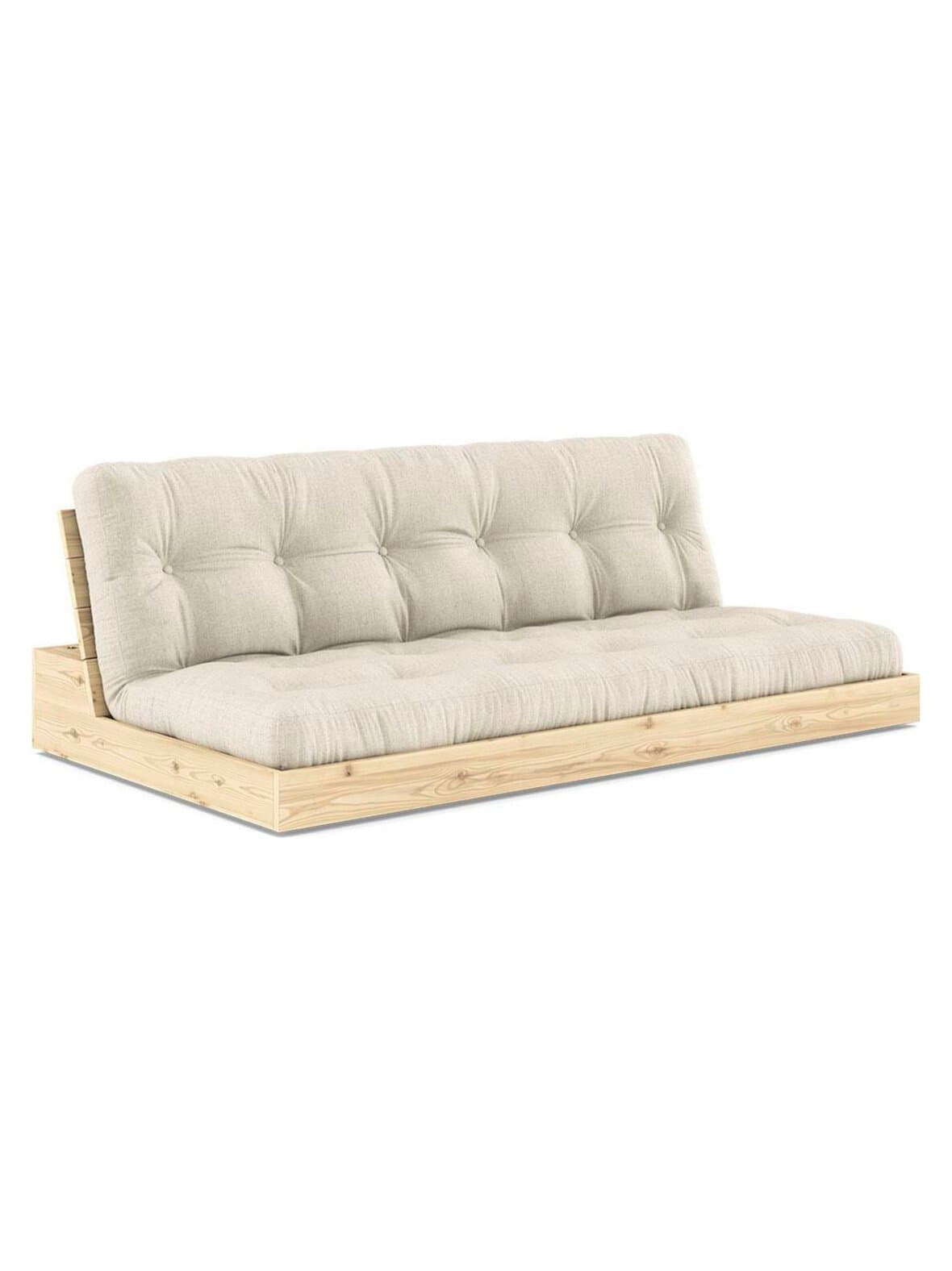 Base-futonsohva linen/mänty l 196 cm – Karup