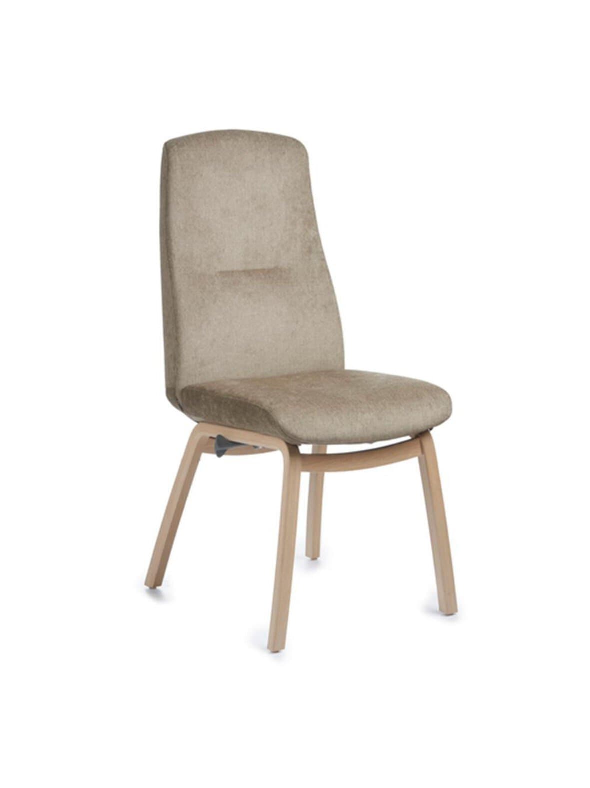 Freetime-tuoli evita-kangas taupe/tammi – Conform