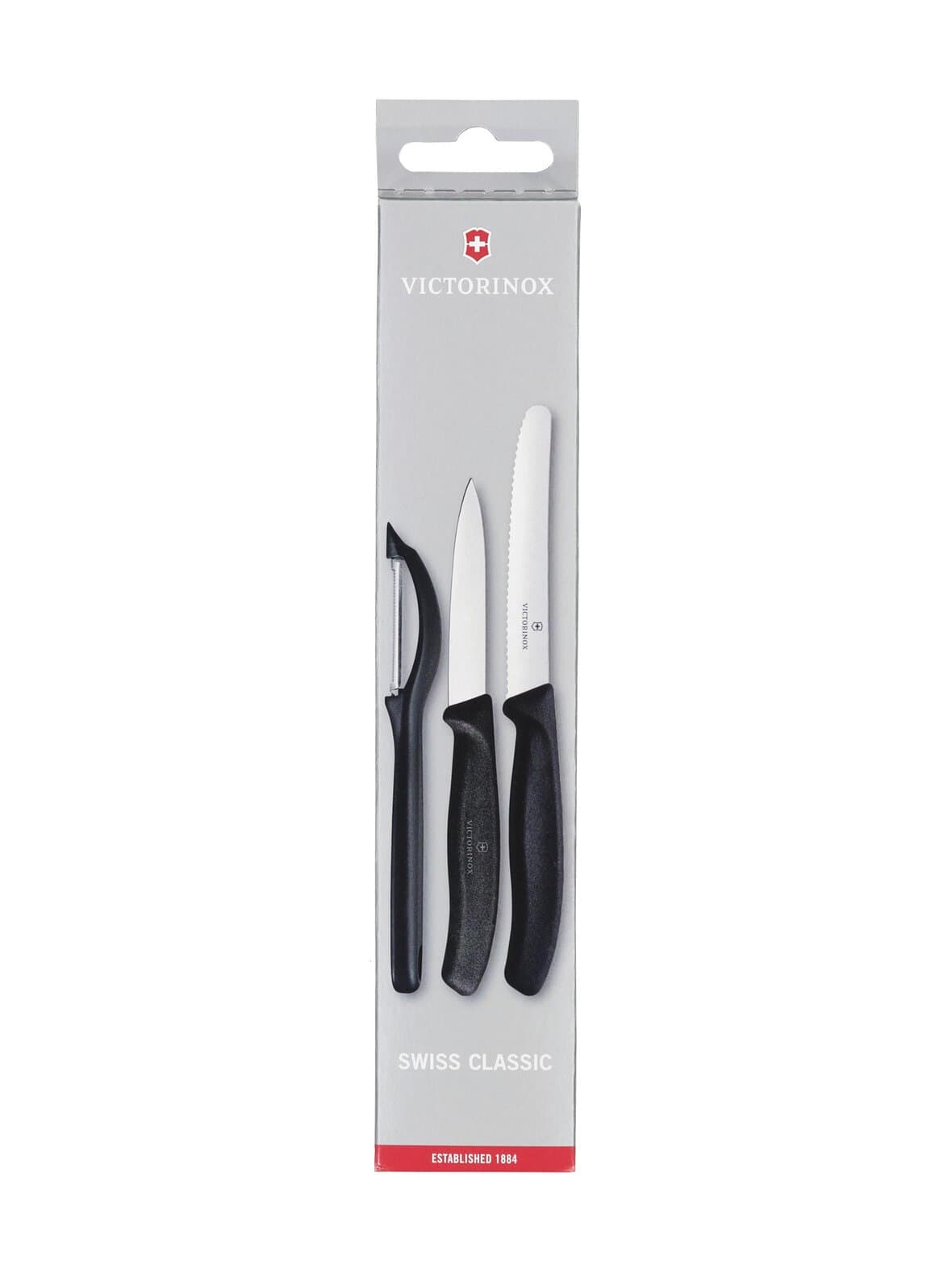 Paring knife -veitsipakkaus ja kuorija 3 kpl – Victorinox