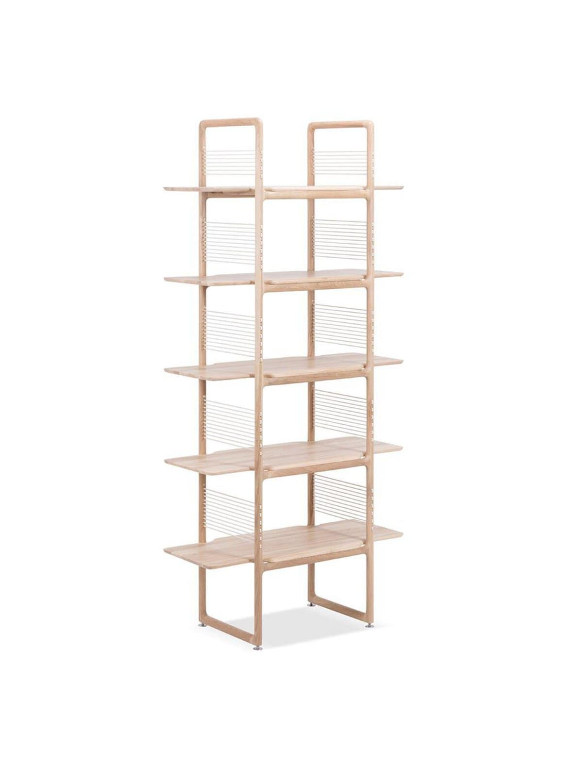 Muse-hylly valkoöljytty tammi k 216 cm – Gazzda