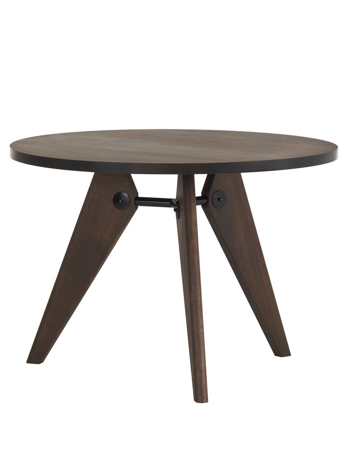 Guéridon-ruokapöytä tumma tammi ∅ 90 cm – Vitra