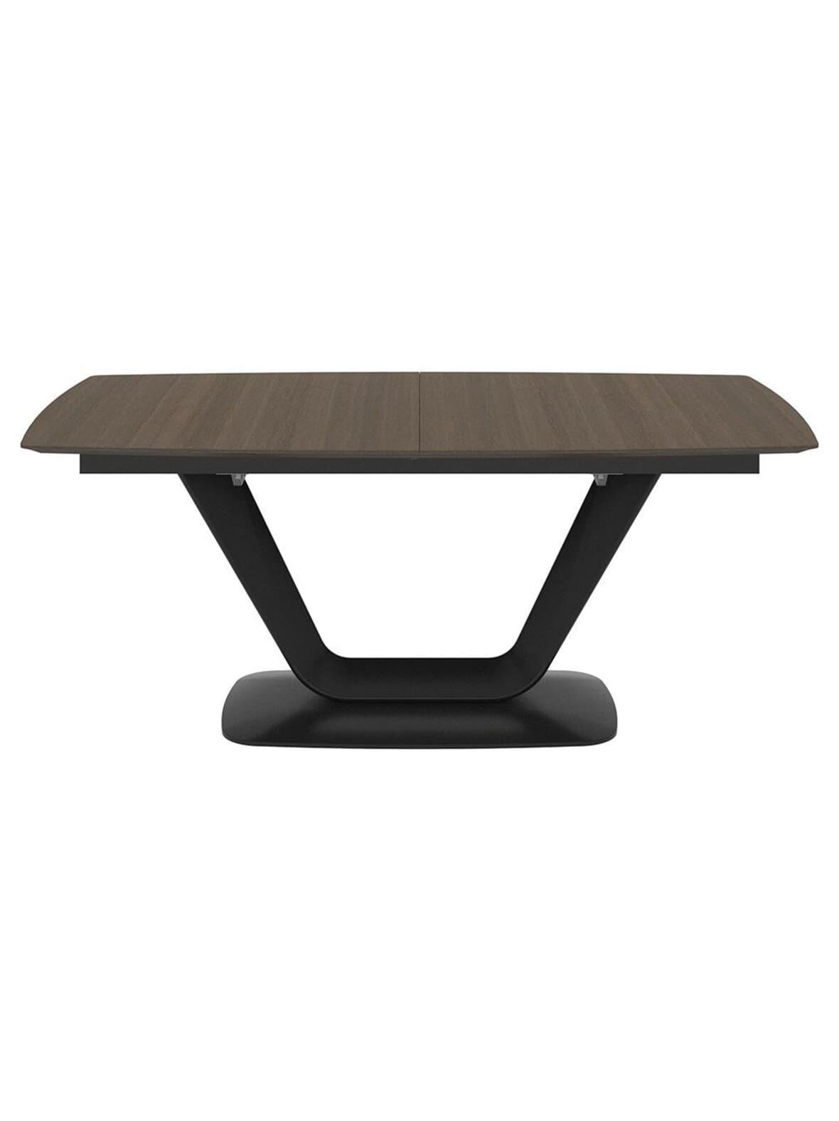 Alicante -jatkettava ruokapöytä tumma tammi / musta 99 x 183/263 cm – BoConcept