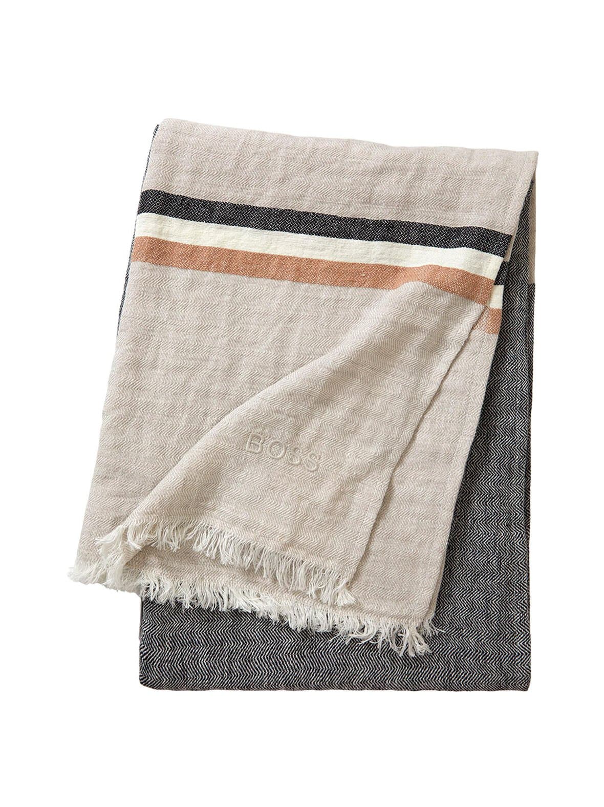 Stripe-pellavahuopa 130 x 170 cm – Boss