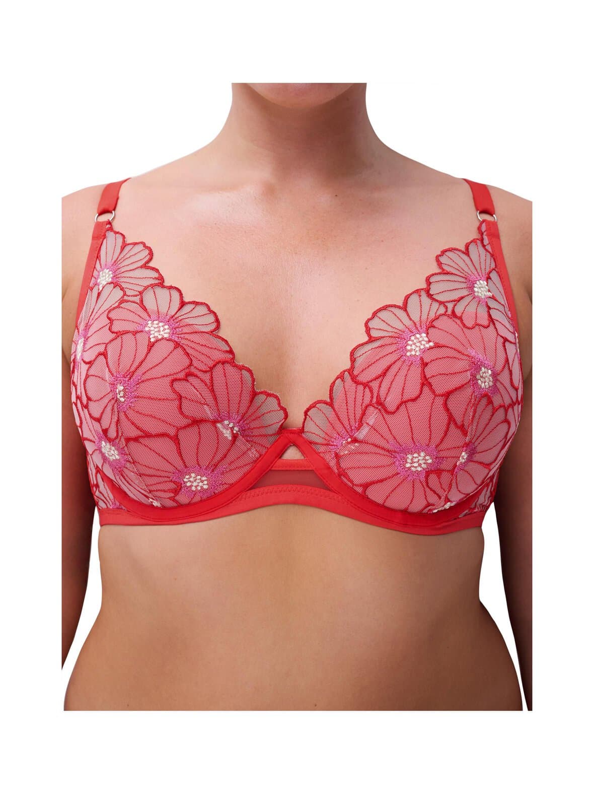 Lush plunge - kaarituelliset t-paitarintaliivit – chantelle pulp