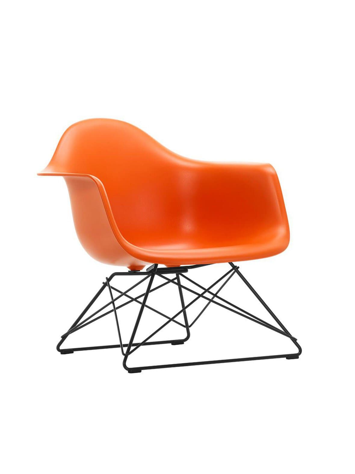 Eames lar re -tuoli rusty orange/musta – Vitra