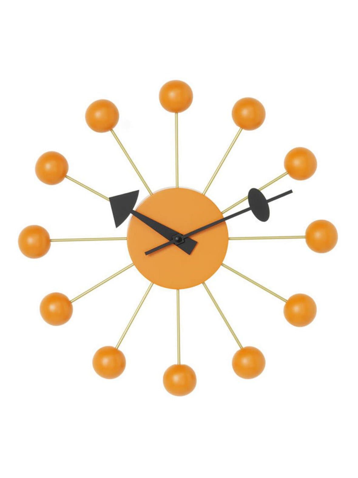 Ball-seinäkello oranssi ø 33 cm – Vitra