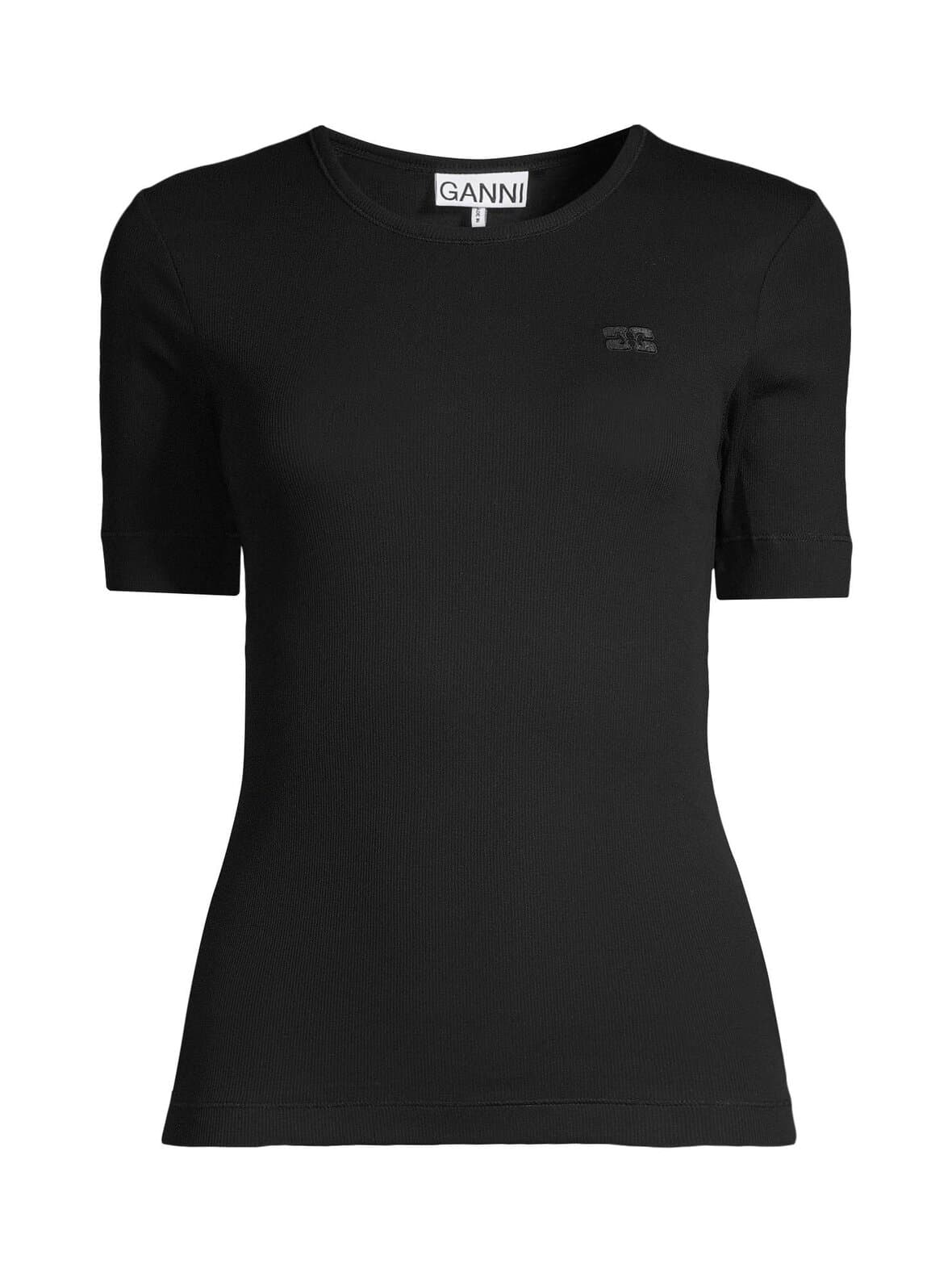 Soft cotton rib t-paita – GANNI