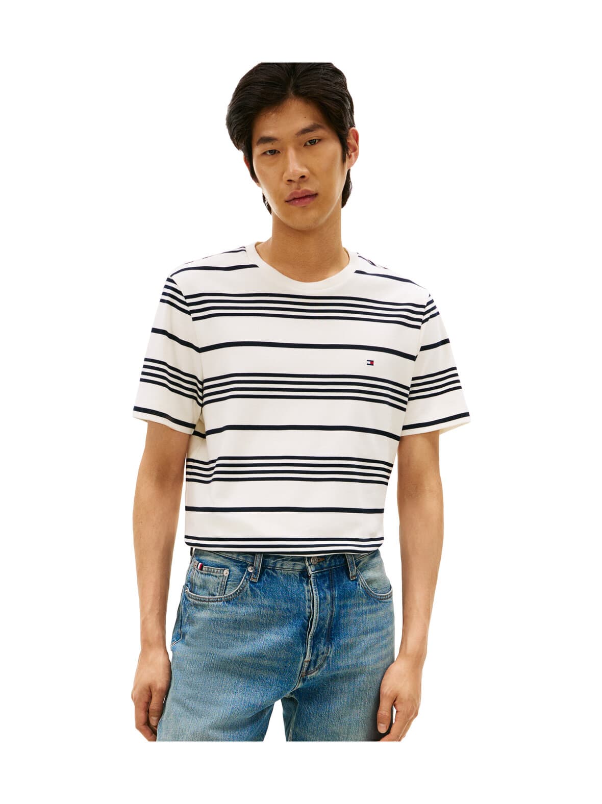 Light interlock stripe t-paita – Tommy Hilfiger