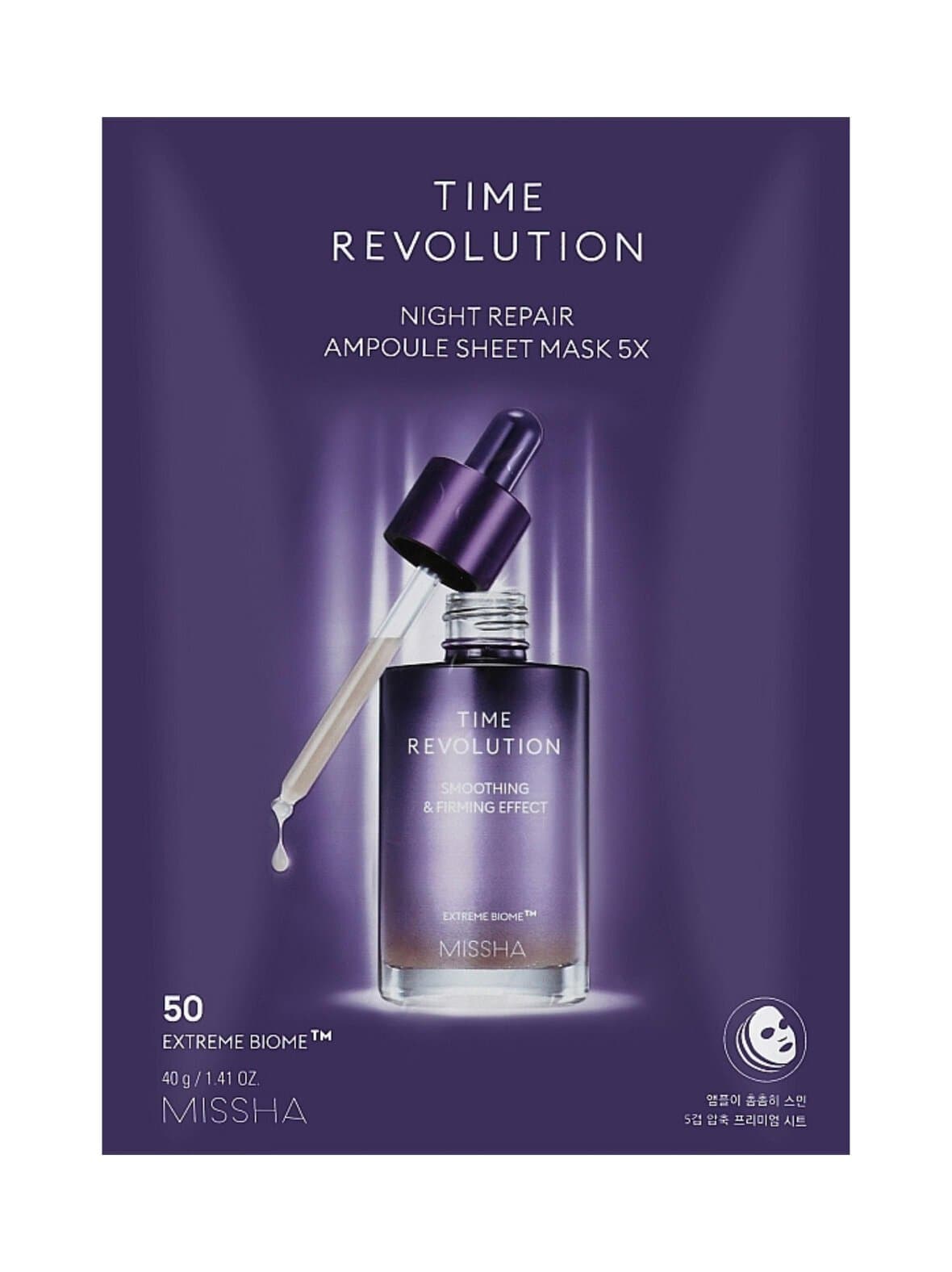 Time revolution ampoule mask sheet -kangasnaamio – Missha