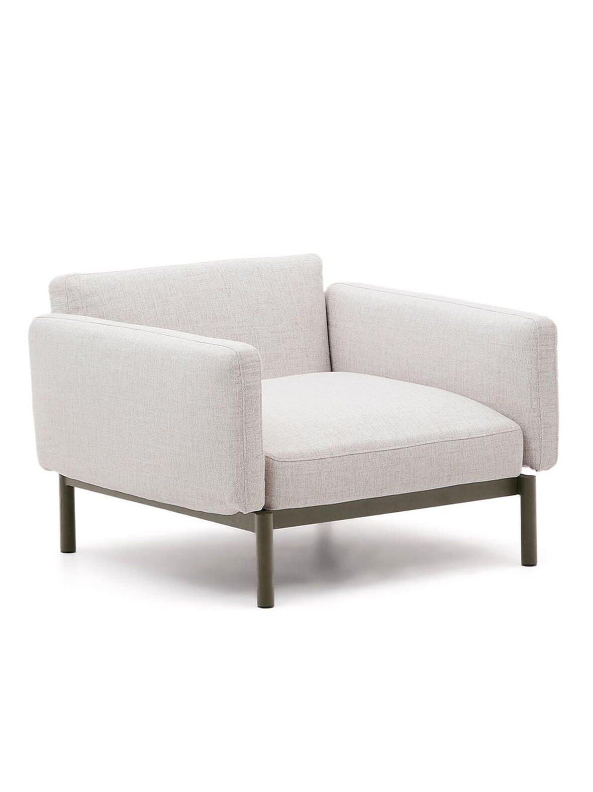 Sorells-nojatuoli beige/vihreä – Kave Home