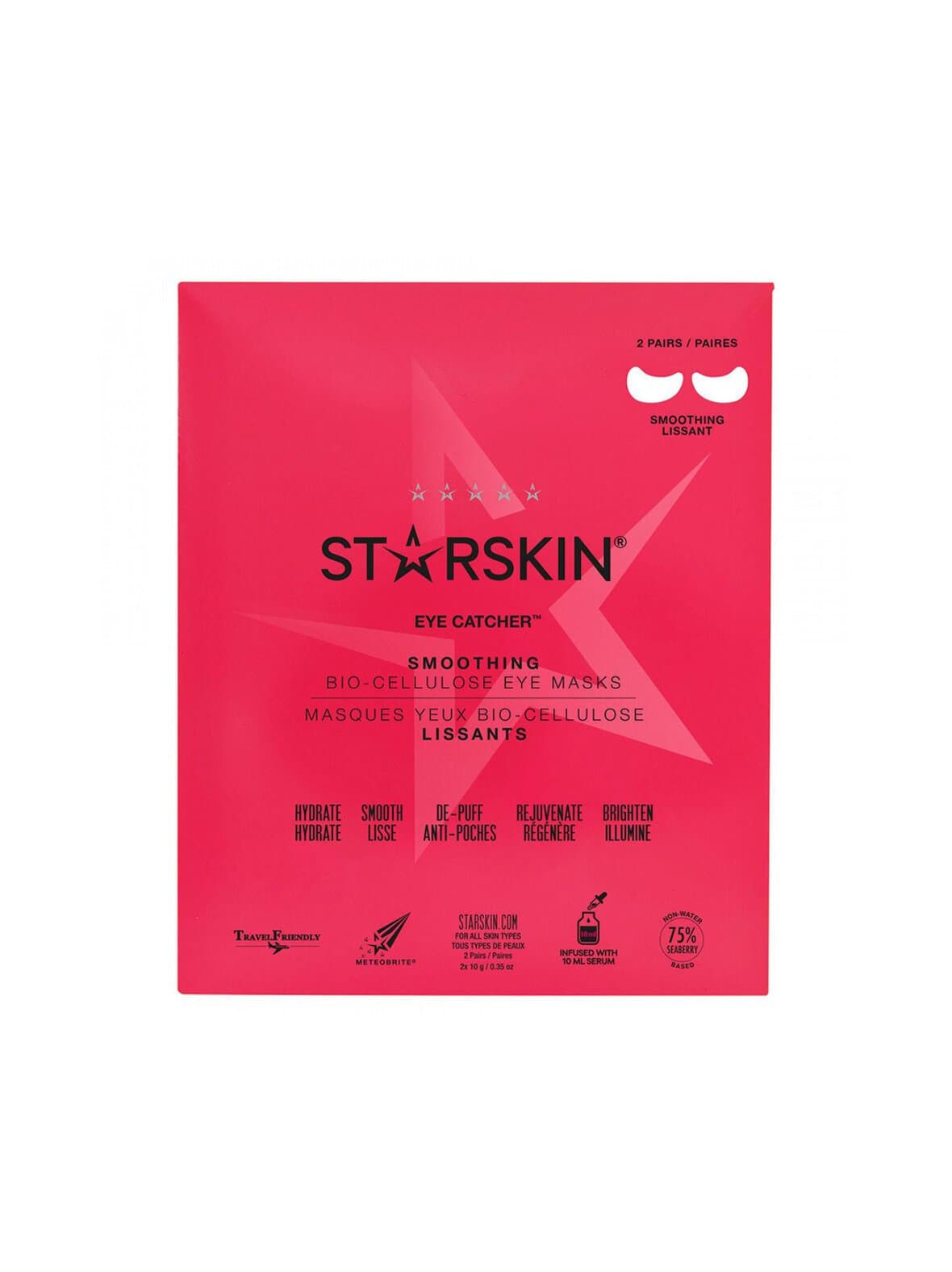 Eye catcher smoothing bio-cellulose eye masks -naamio 24 g – Starskin