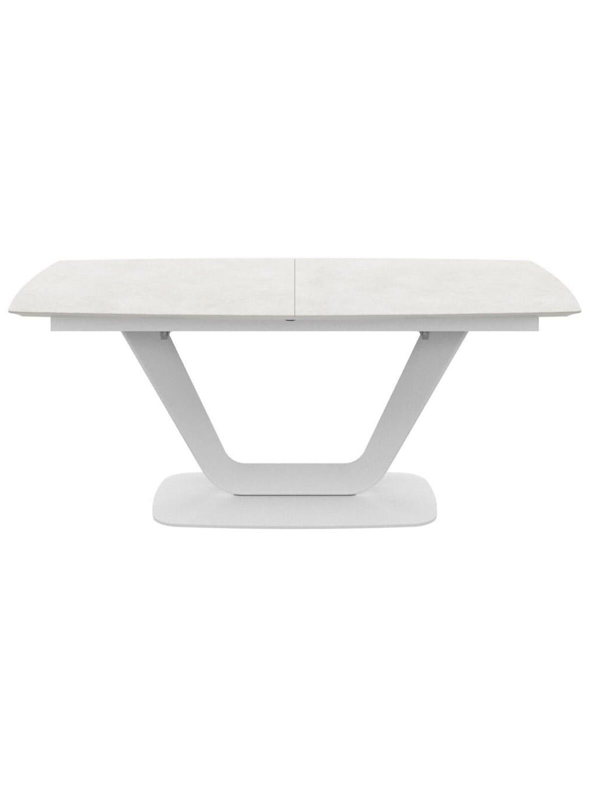 Alicante-jatkettava ruokapöytä harmaa/valkoinen 99 x 183/263 cm – BoConcept