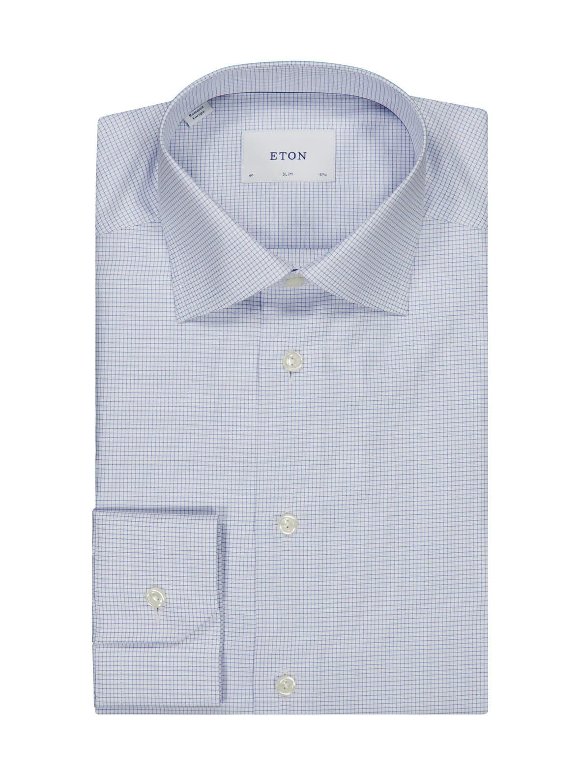 Slim fit check -kauluspaita – Eton