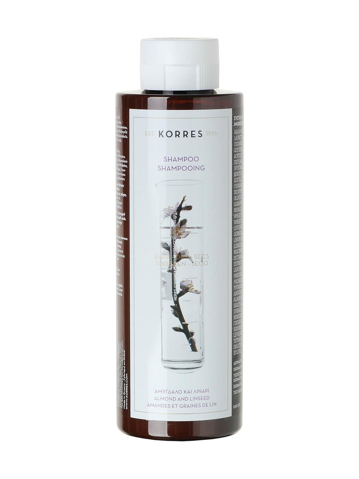 Almond & linseed -ravitseva shampoo 250 ml – KORRES