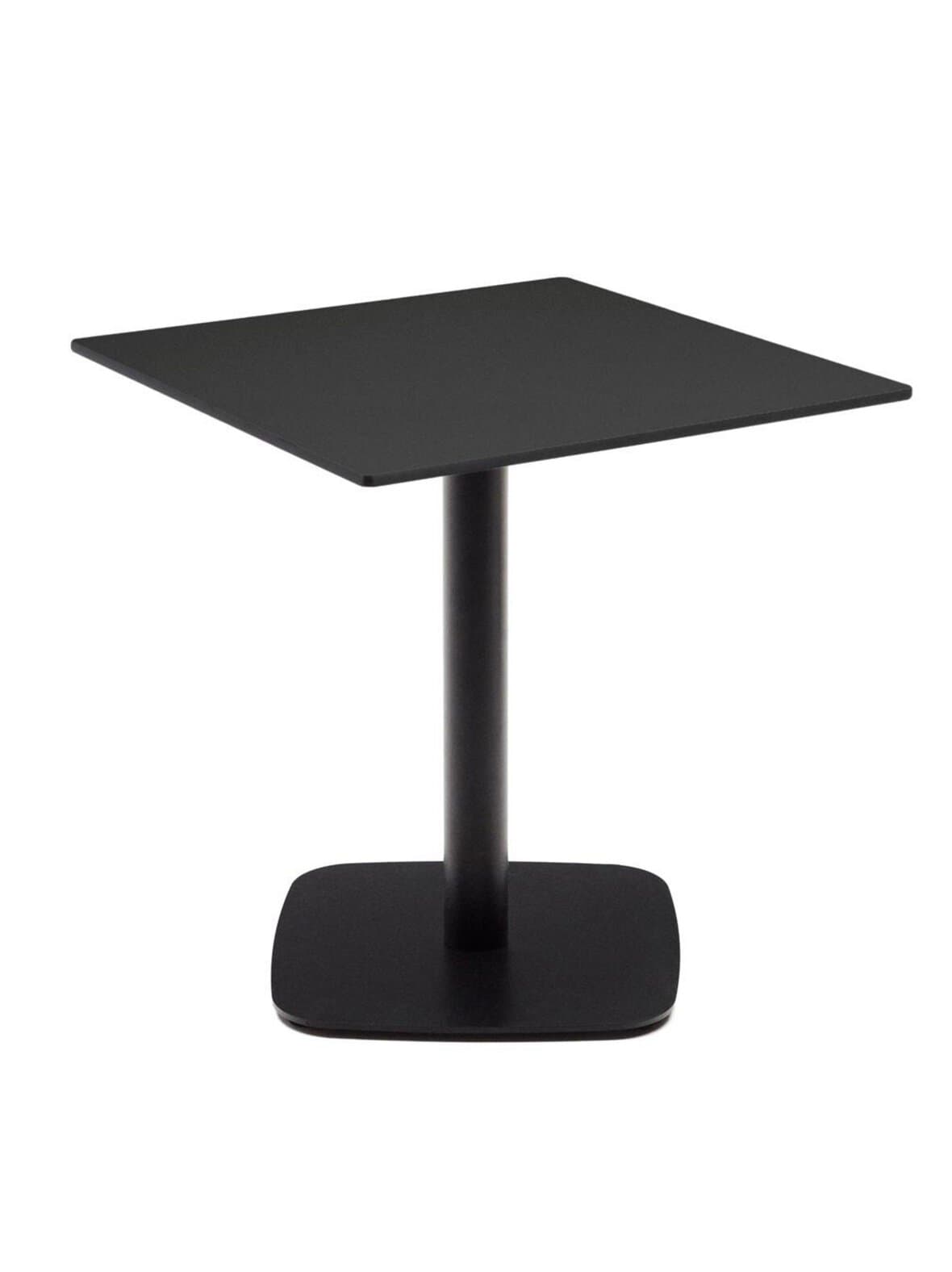 Dina-ruokapöytä musta / musta 68 x 68 cm – Kave Home