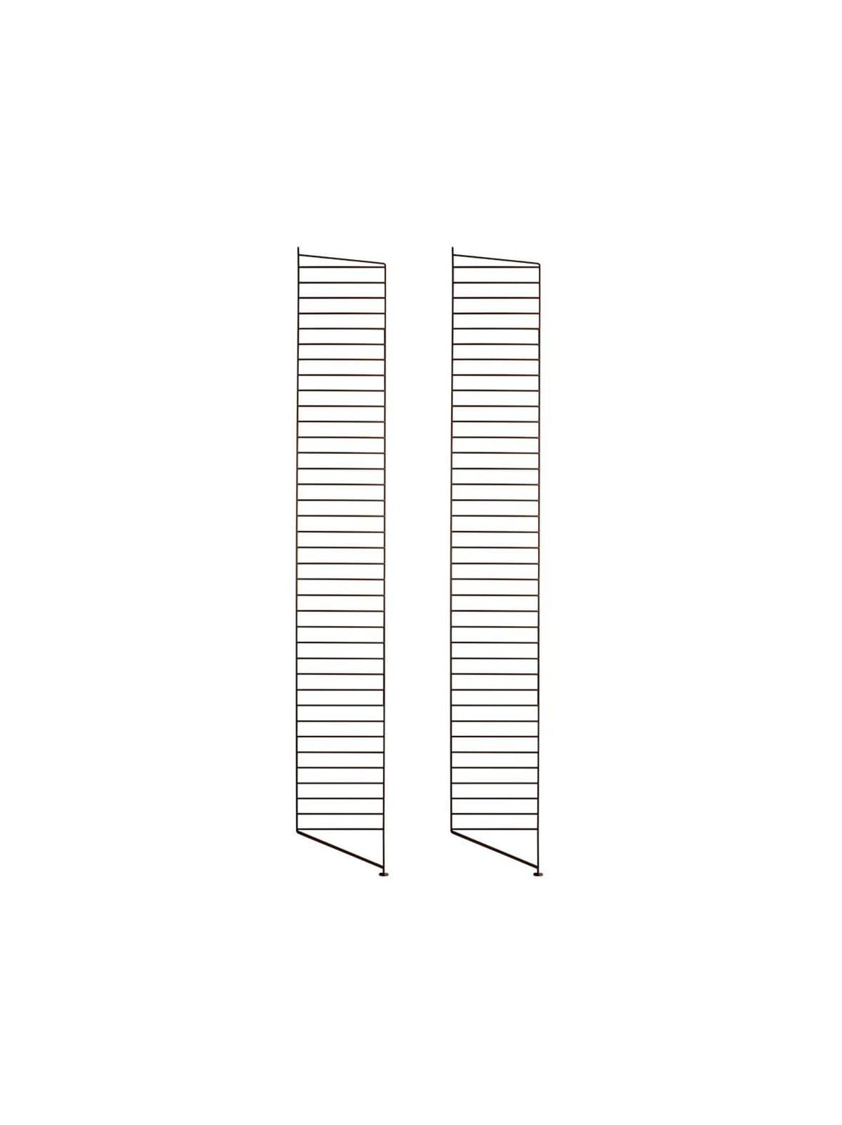String system -lattiasivupaneelit 2 kpl ruskea 200 x 30 cm – String Furniture