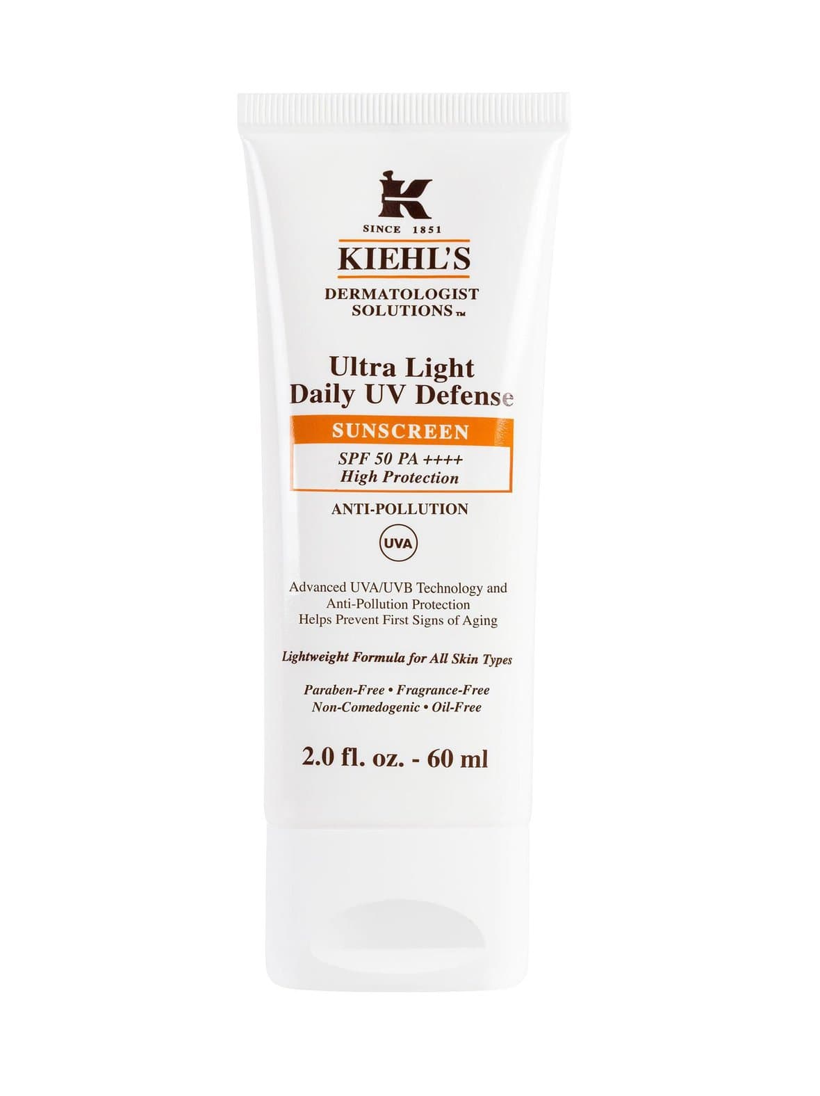 Ultra light daily uv defense spf50 + -aurinkosuoja kasvoille 60 ml – Kiehl's
