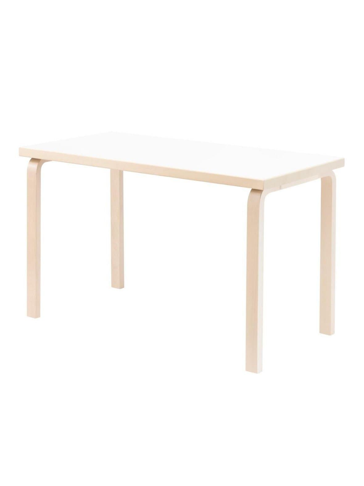 Pöytä 80a koivu/valkoinen laminaatti 60 x 120 cm – Artek
