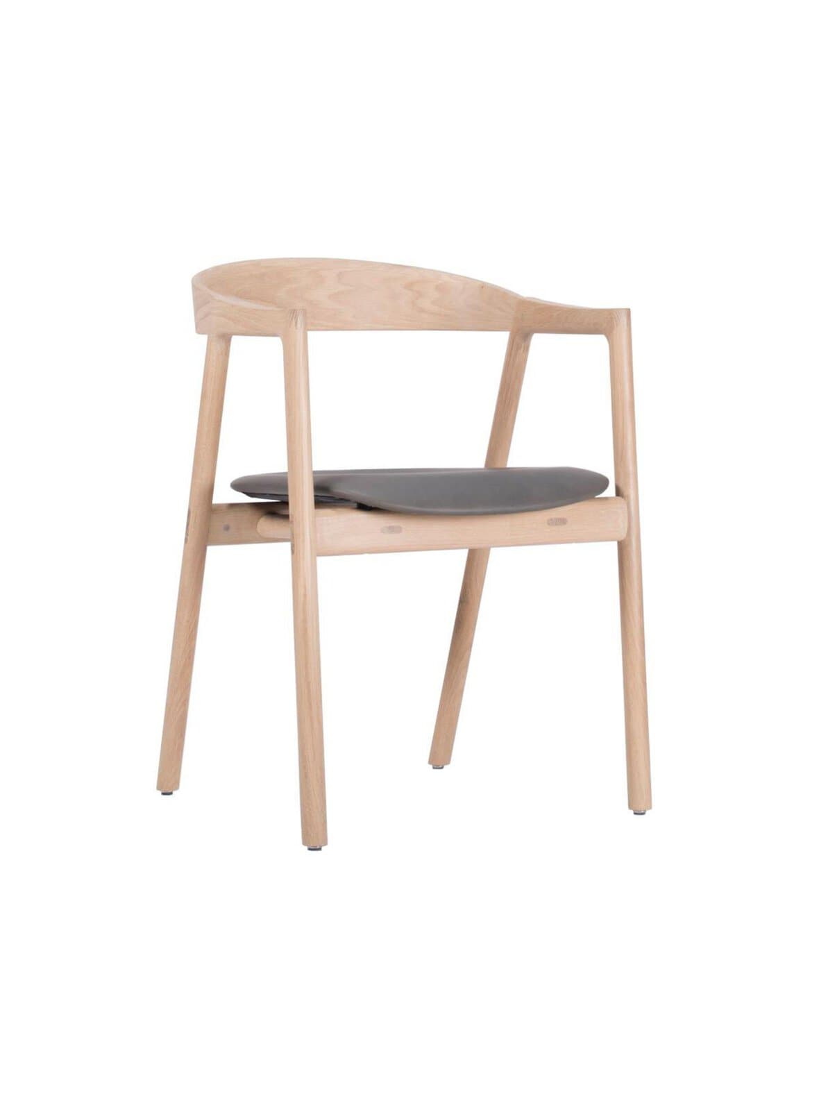 Muna-tuoli valkovahattu tammi / dakar-nahka grey 1258 – Gazzda