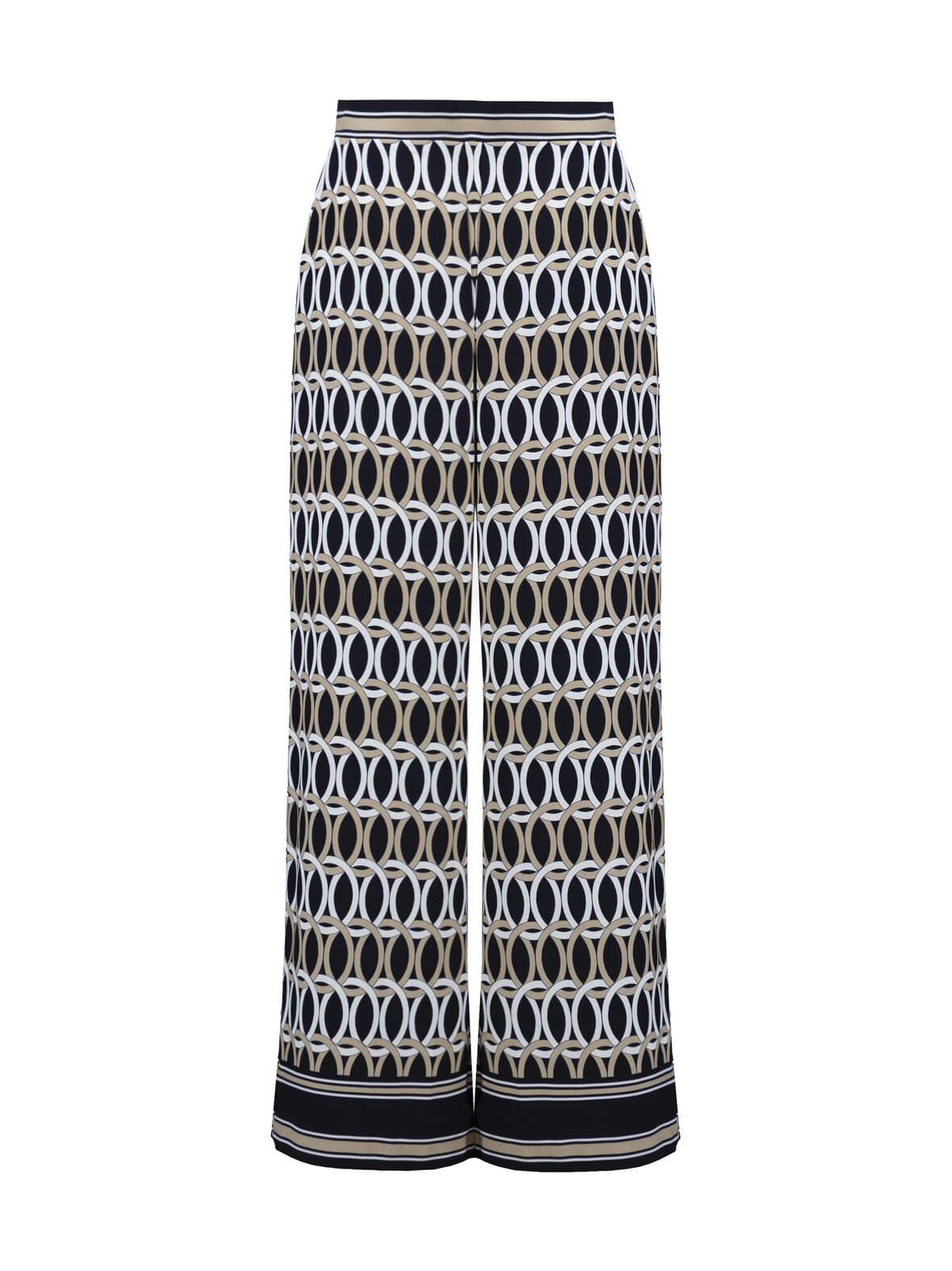 Geometric print wide leg -housut – Joseph Ribkoff