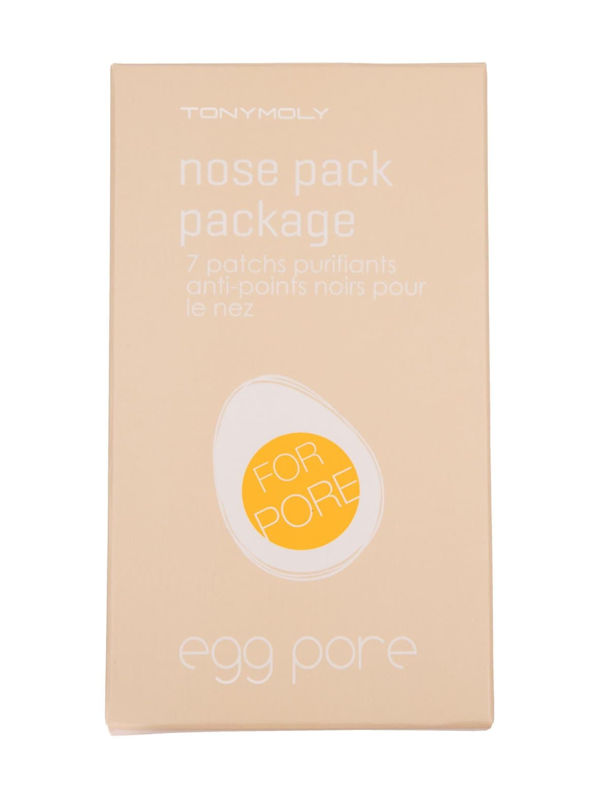 Egg pore nose pack package -ihohuokosten puhdistuslaput 7 kpl – TONYMOLY