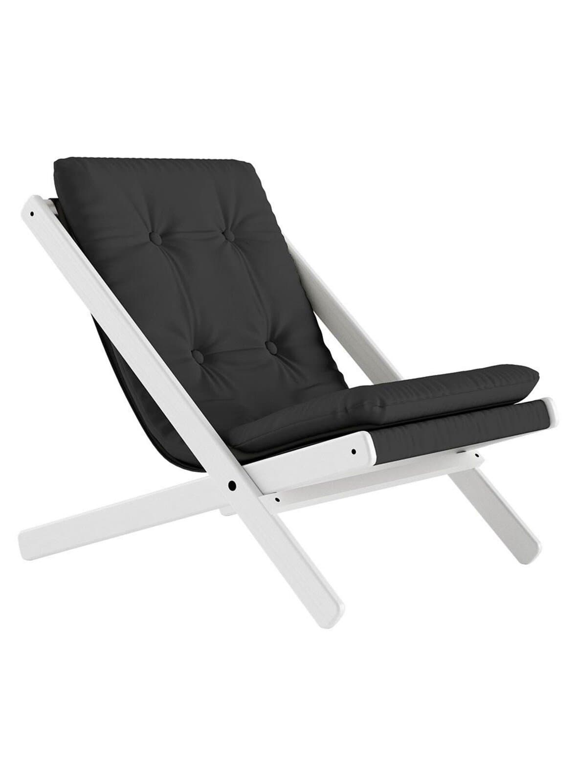 Boogie-nojatuoli dark grey / white – Karup
