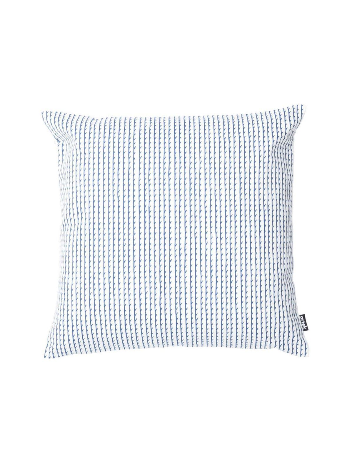 Rivi-tyynynpäällinen valkoinen/sininen 50 x 50 cm – Artek