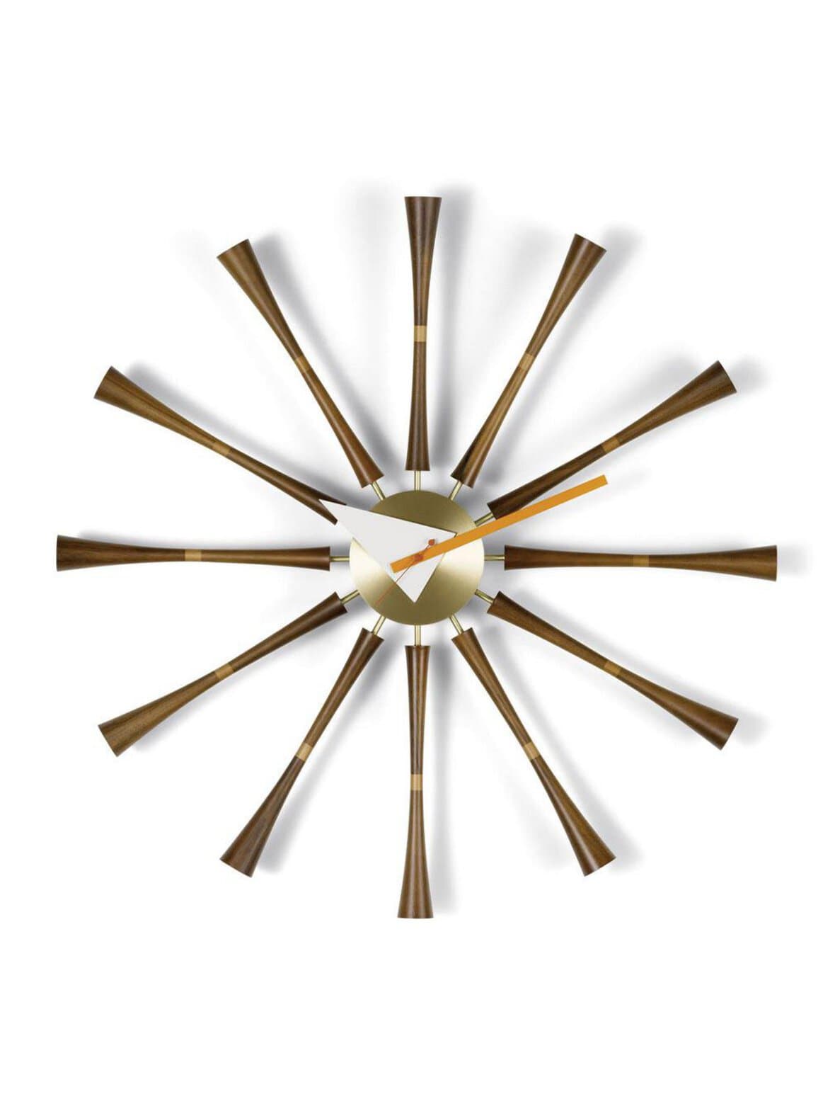 Spindle-seinäkello pähkinä/alumiini ø 58 cm – Vitra