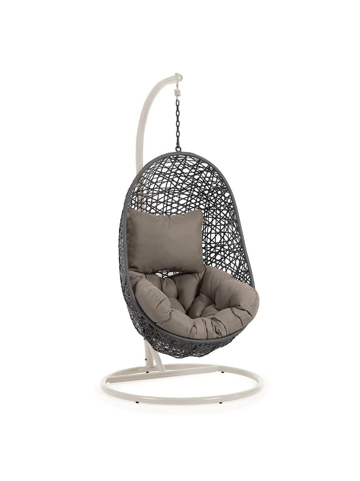 Florina-riipputuoli telineellä vaaleanharmaa / tummanharmaa – Kave Home