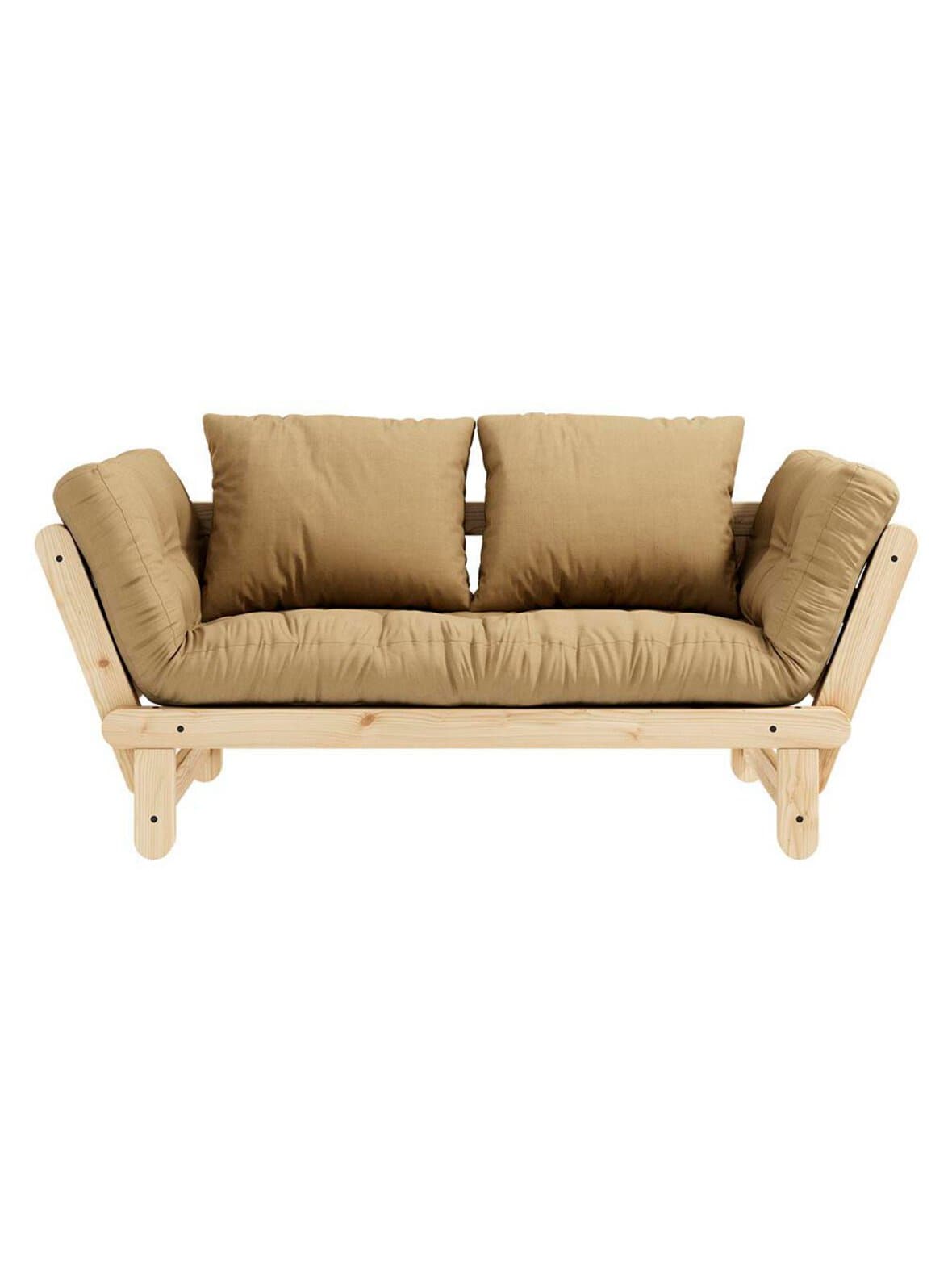 Bebop-futonsohva wheat beige / musta l 180 cm – Karup