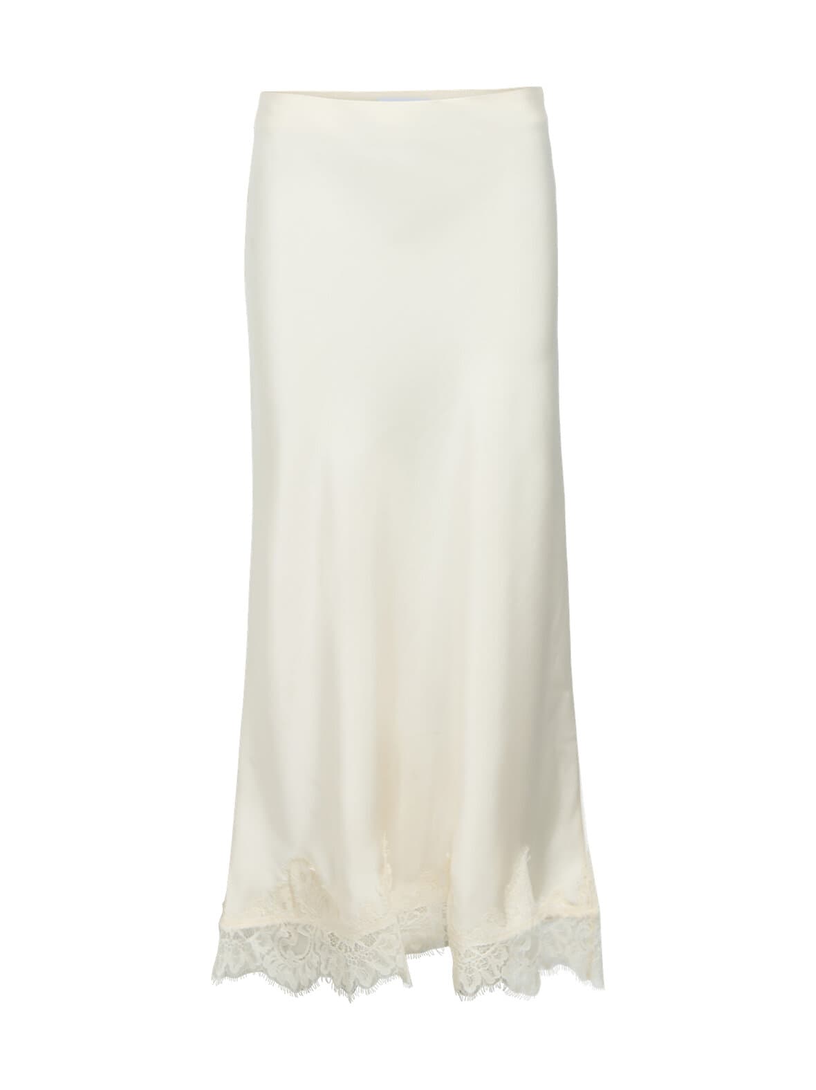 Objnaline mid waist -pitkä pitsihame – Object