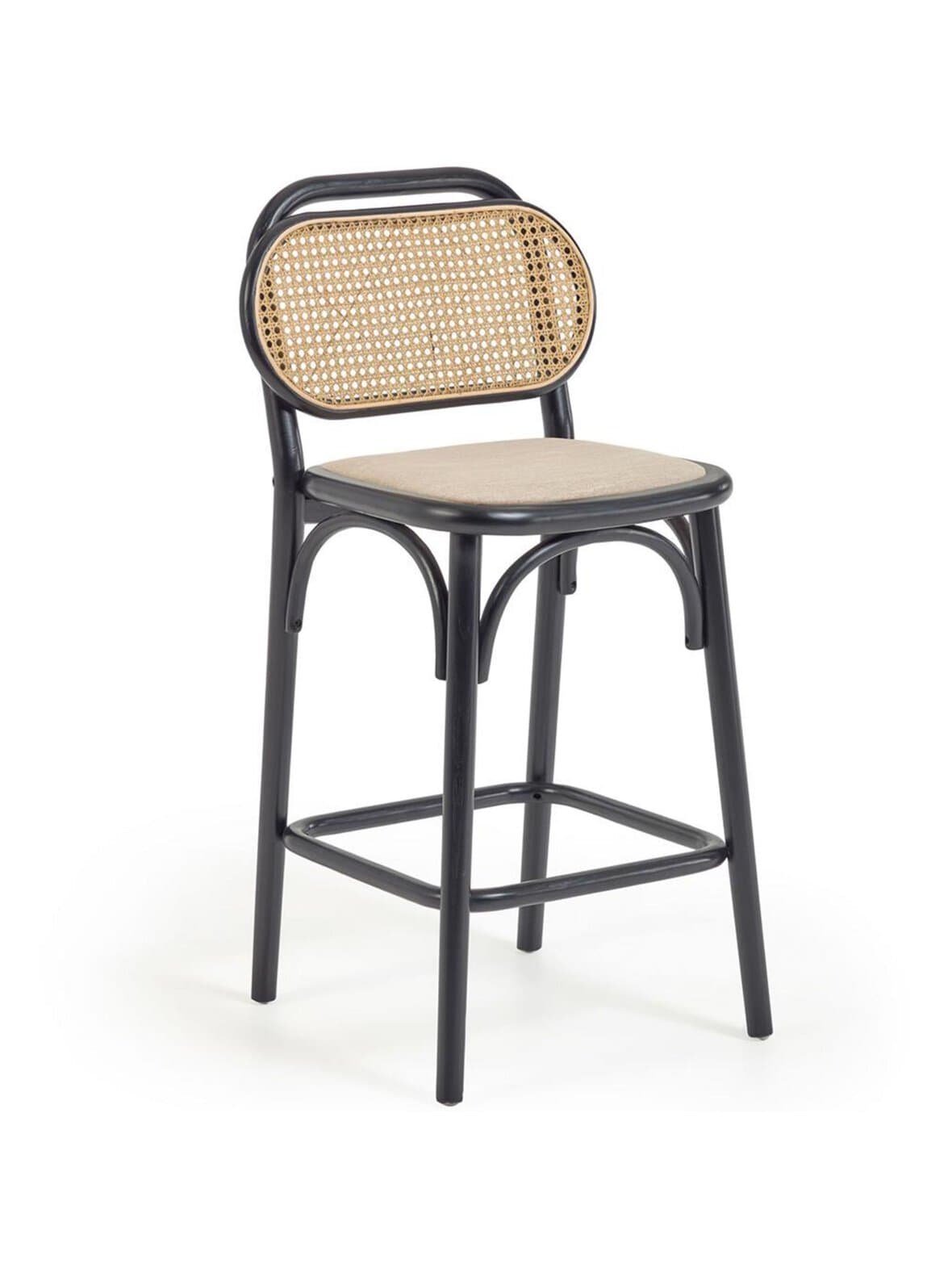 Doriane-baarijakkara musta jalava k 65 cm – Kave Home