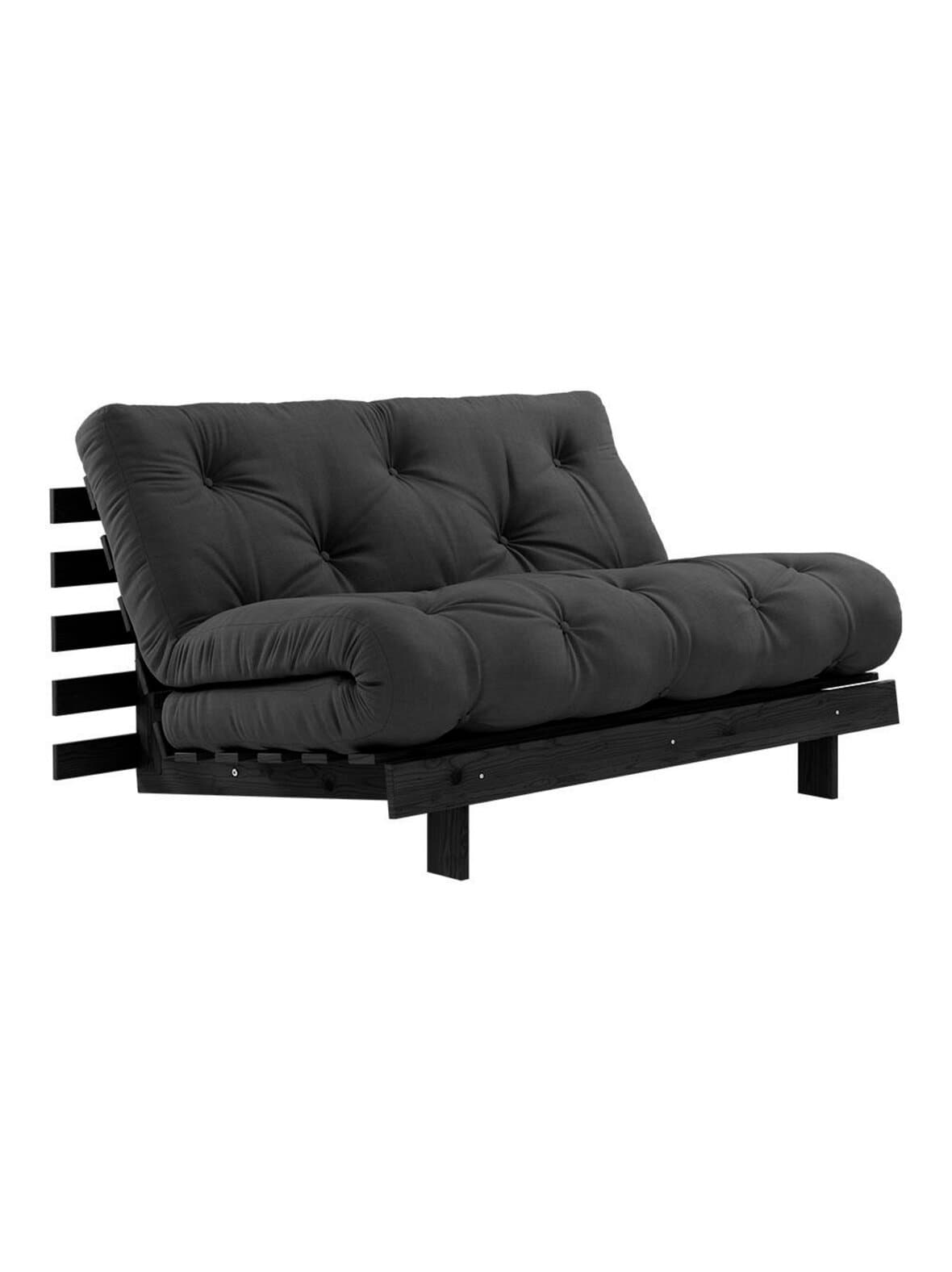 Roots-futonsohva dark grey / musta l 140 cm – Karup