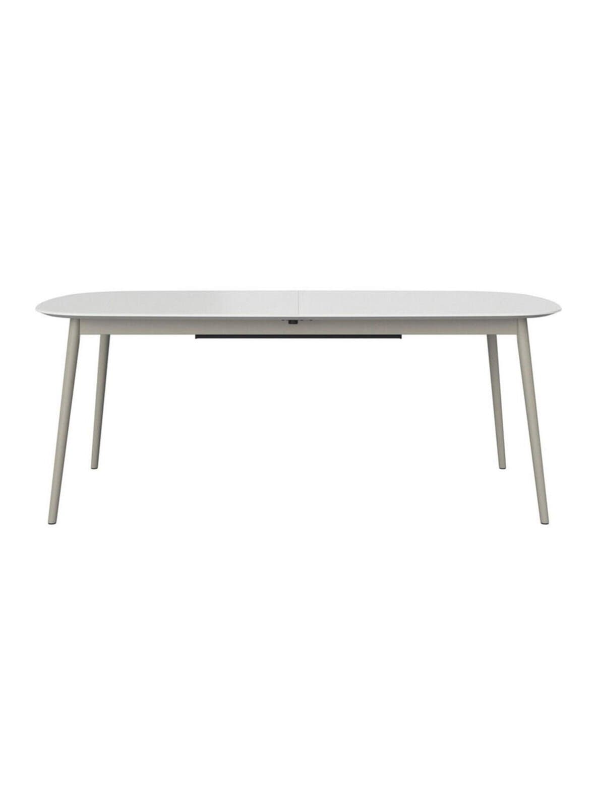 Kingston -jatkettava ruokapöytä valkoinen 100 x 197/267 cm – BoConcept
