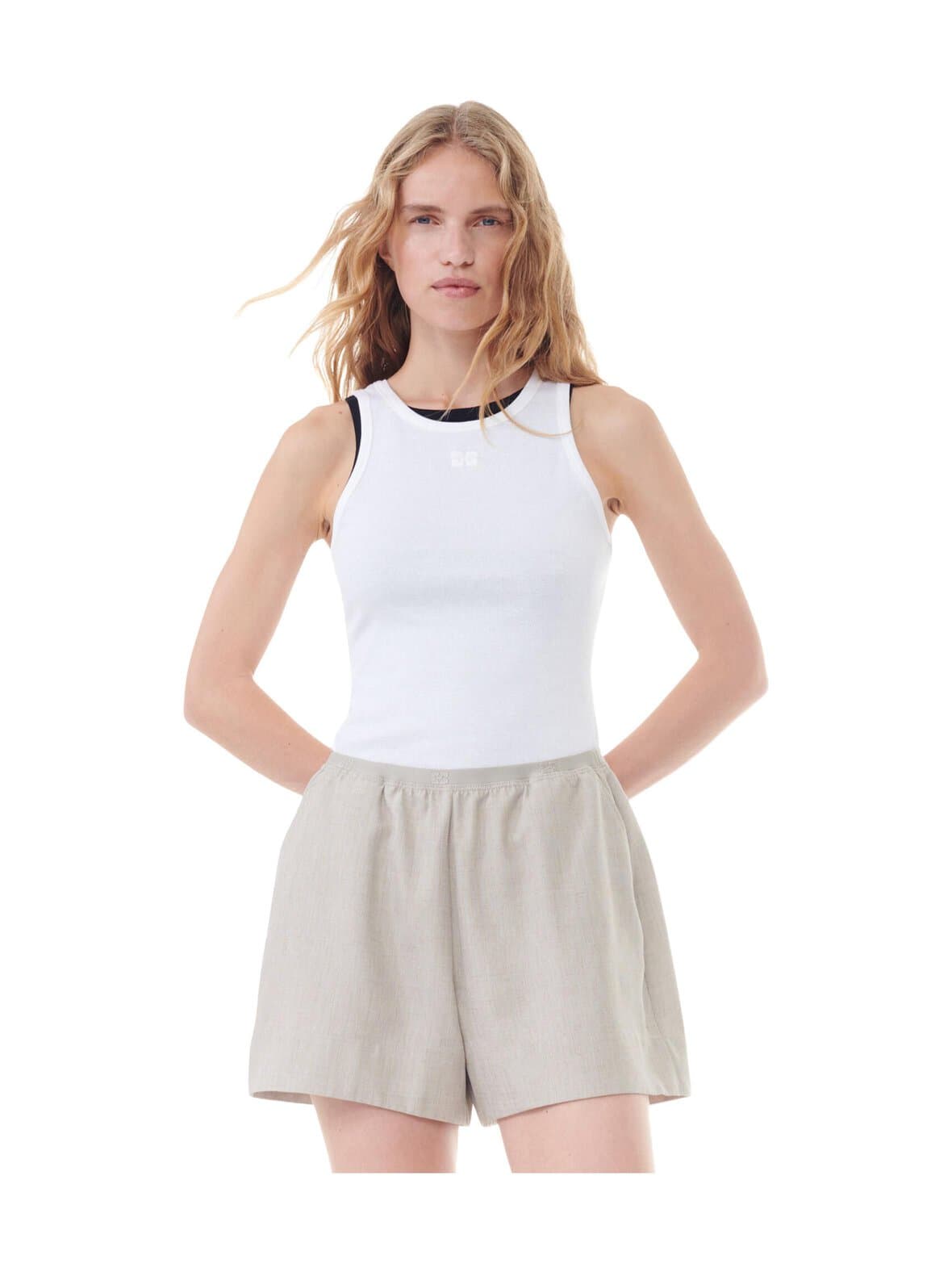 Soft rib tank -toppi – GANNI
