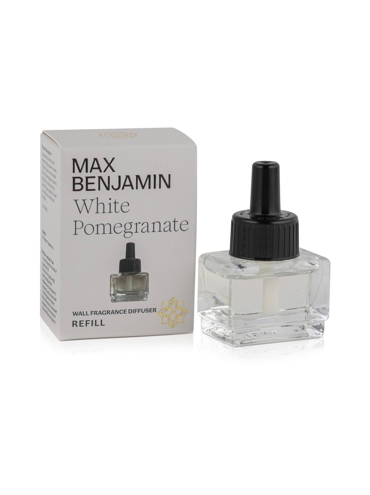 White pomegranate scented wall diffuser refill -seinätuoksun täyttöpakkaus 15 ml – Max Benjamin