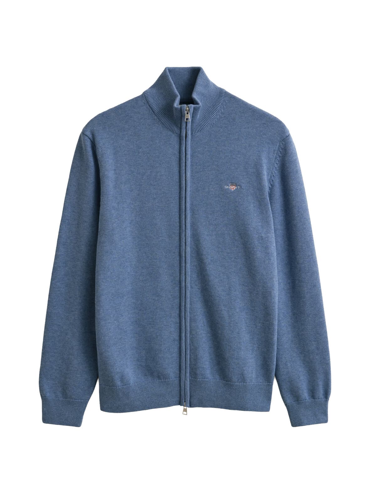 Casual cotton zip -neuletakki – GANT