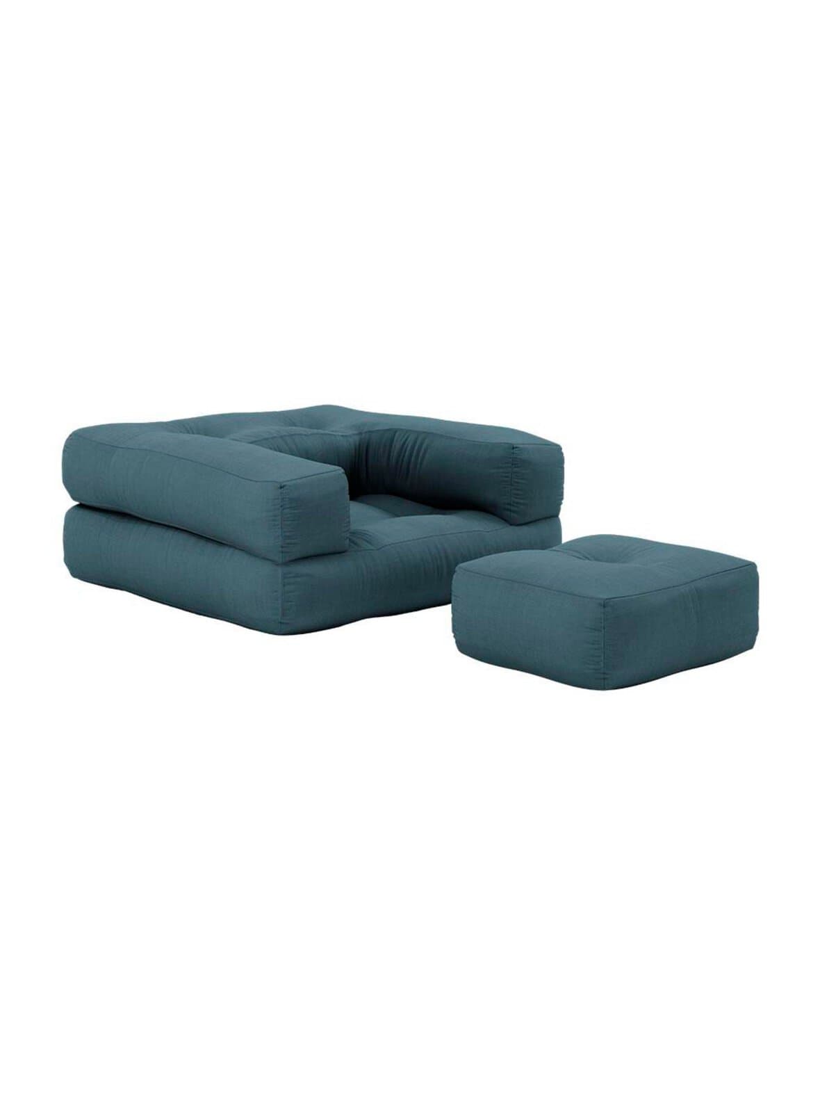 Mini cube -nojatuoli petrol blue – Karup