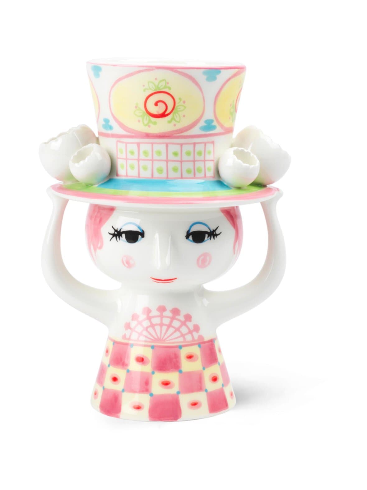 Lady with hat -maljakko, 20.5 cm – Bjørn Wiinblad