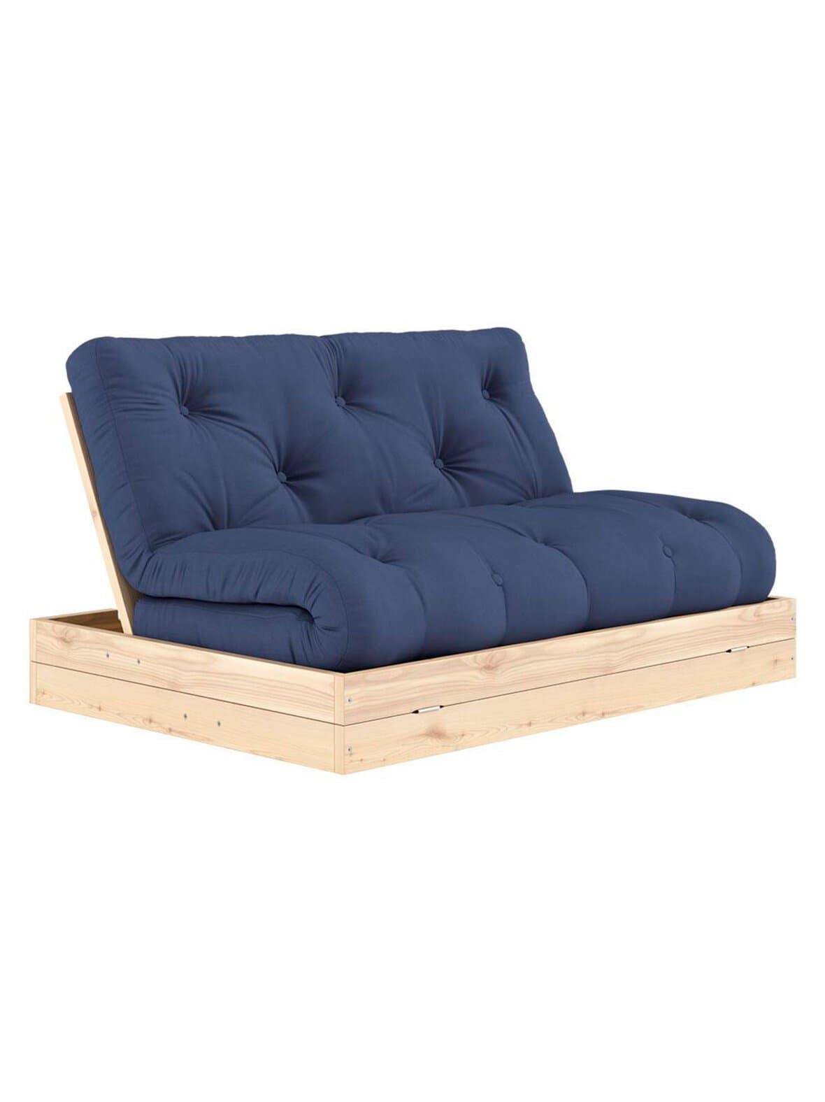 Flip-futonsohva navy / mänty l 140 cm – Karup